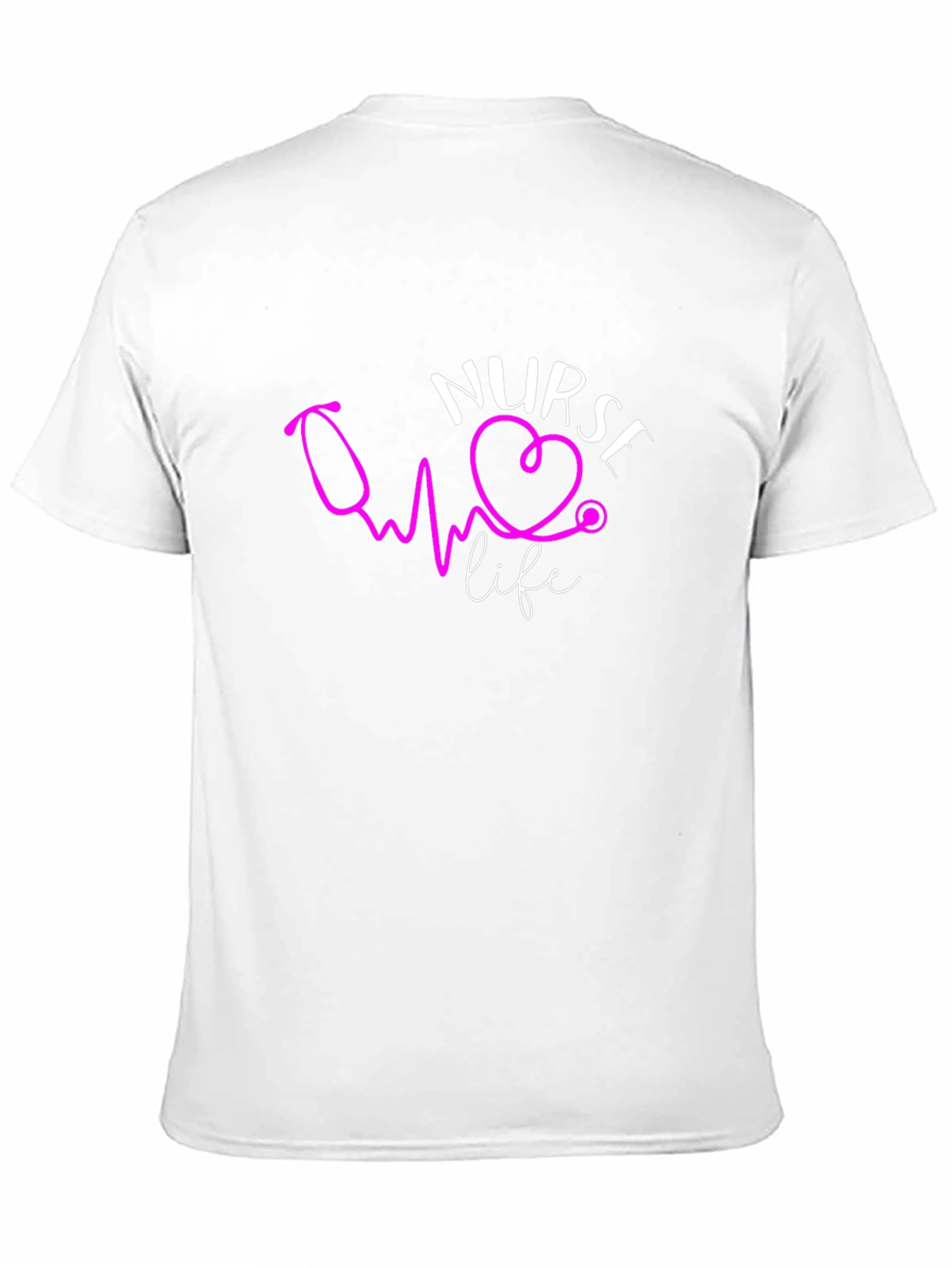 Nurse Life T-Shirt - Heartbeat Stethoscope Design