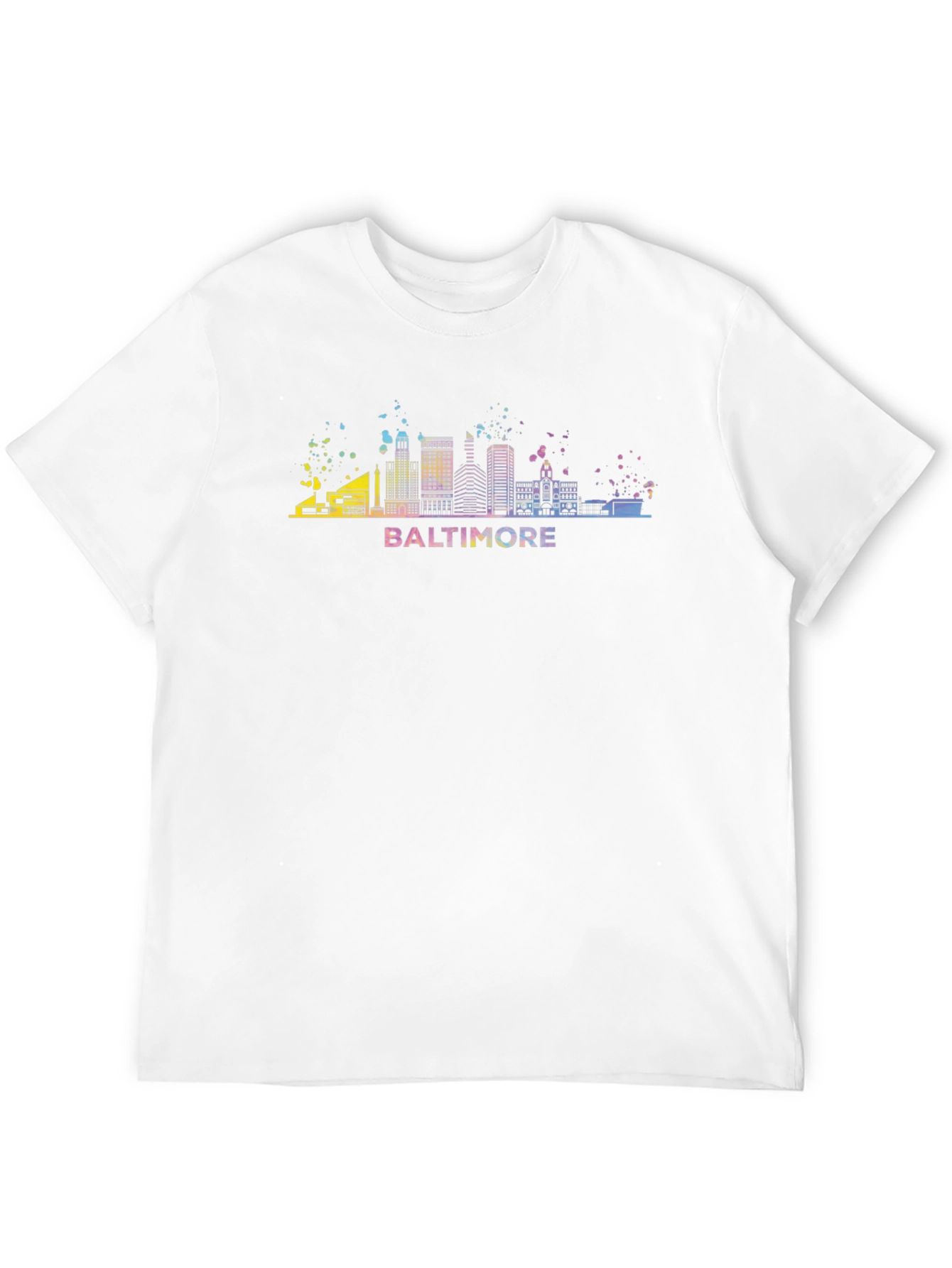 Baltimore Skyline Graphic Tee - Mens Black T-Shirt