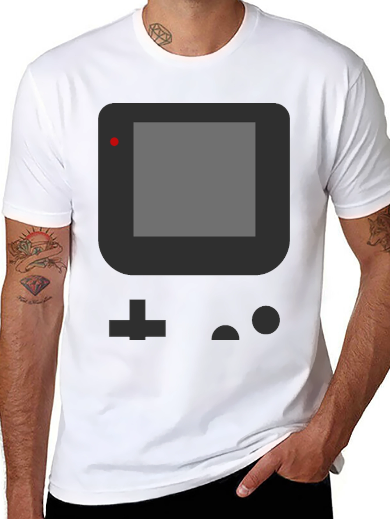 Retro Game Console T-Shirt - Black Gaming Tee