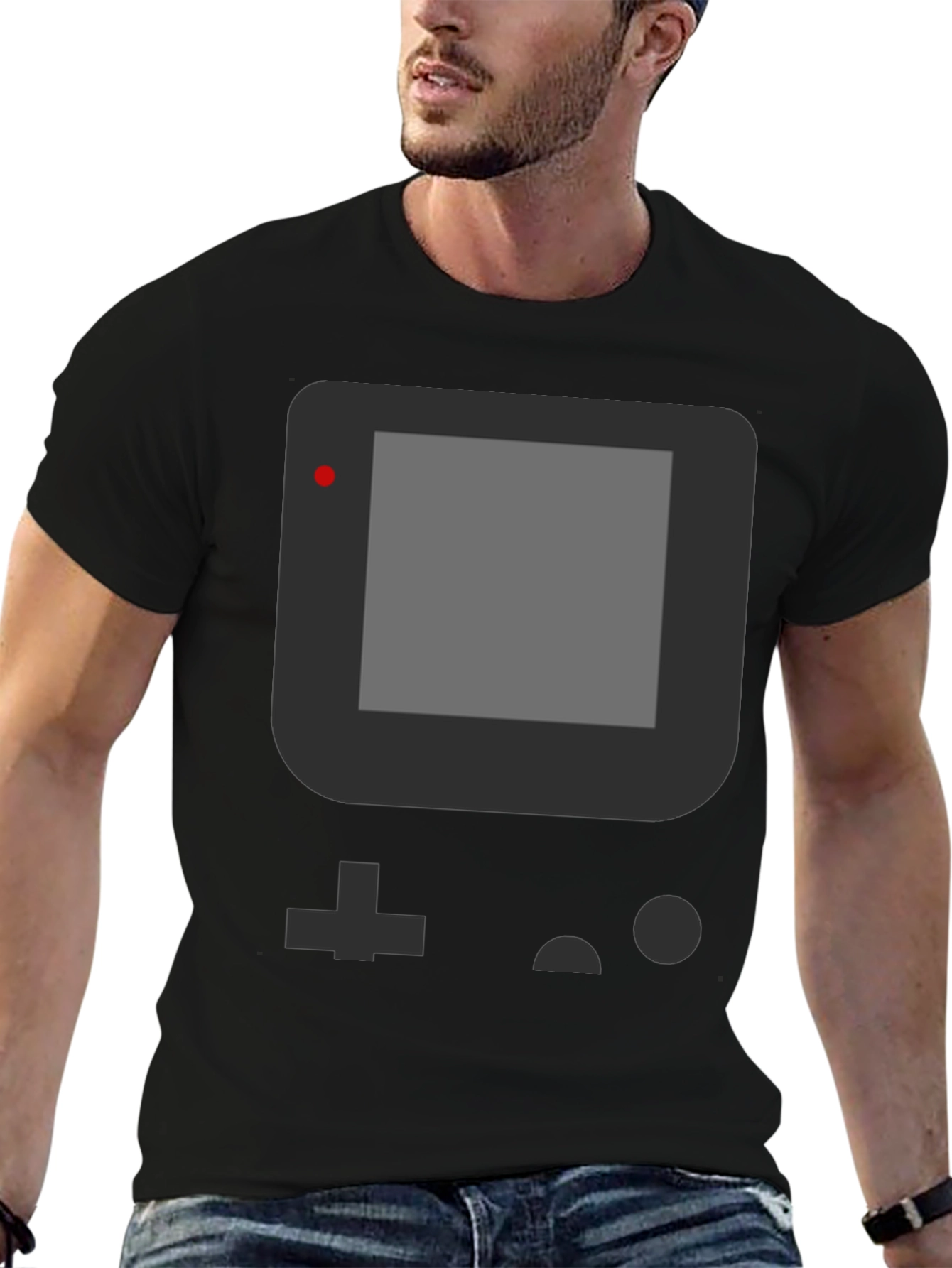 Retro Game Console T-Shirt - Black Gaming Tee