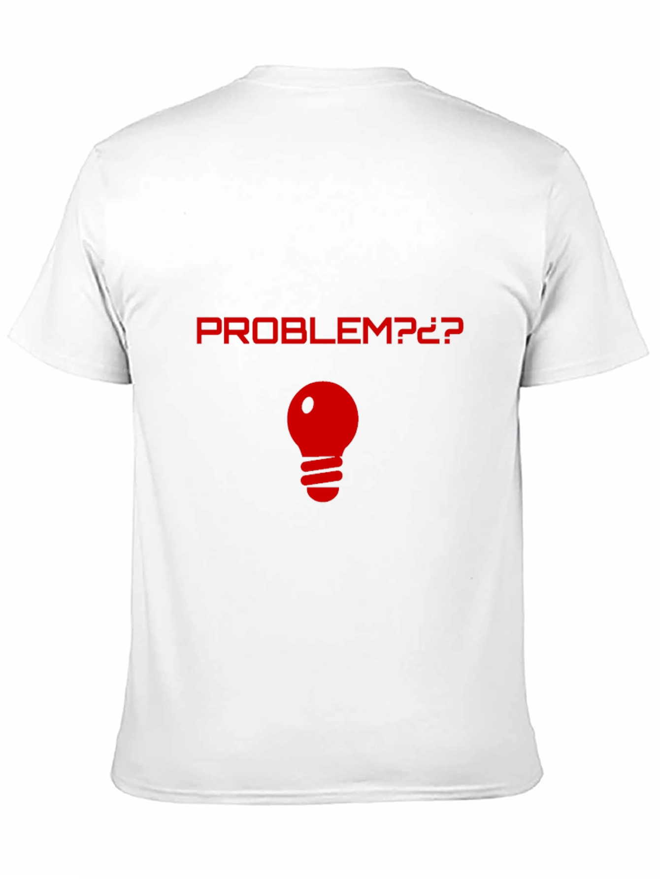 Problem Light Bulb Graphic T-Shirt - Novelty Tee