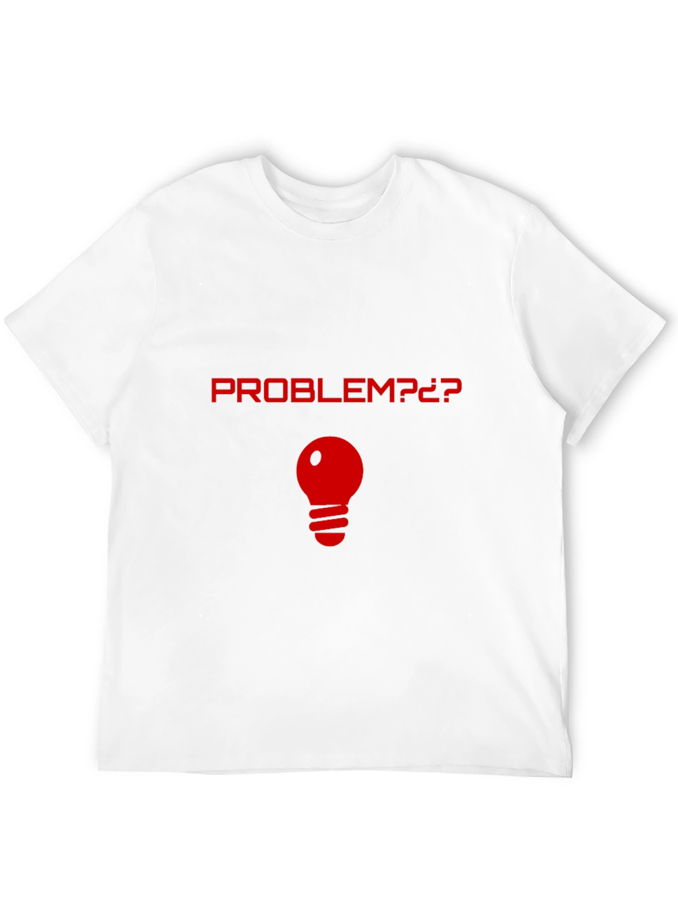 Problem Light Bulb Graphic T-Shirt - Novelty Tee