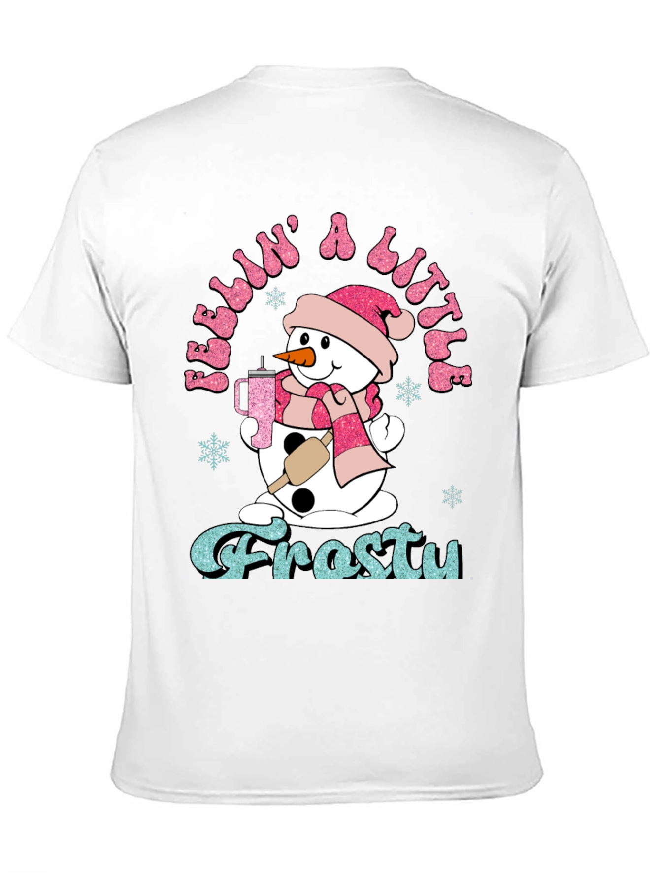 Feelin a Little Frosty Snowman Graphic Tee