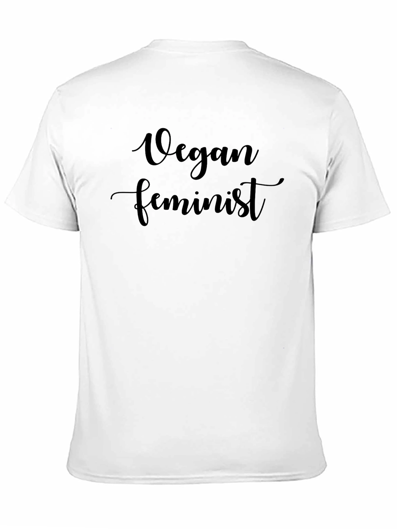 Vegan Feminist Black T-Shirt