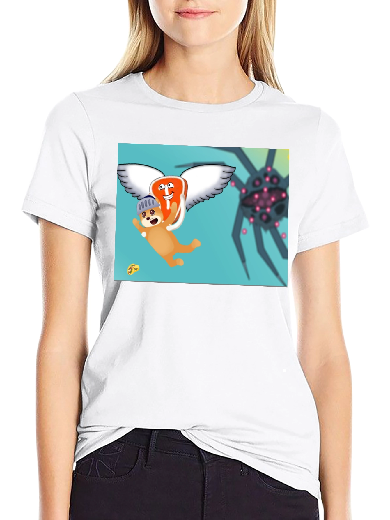 Flying Steak Dog T-Shirt