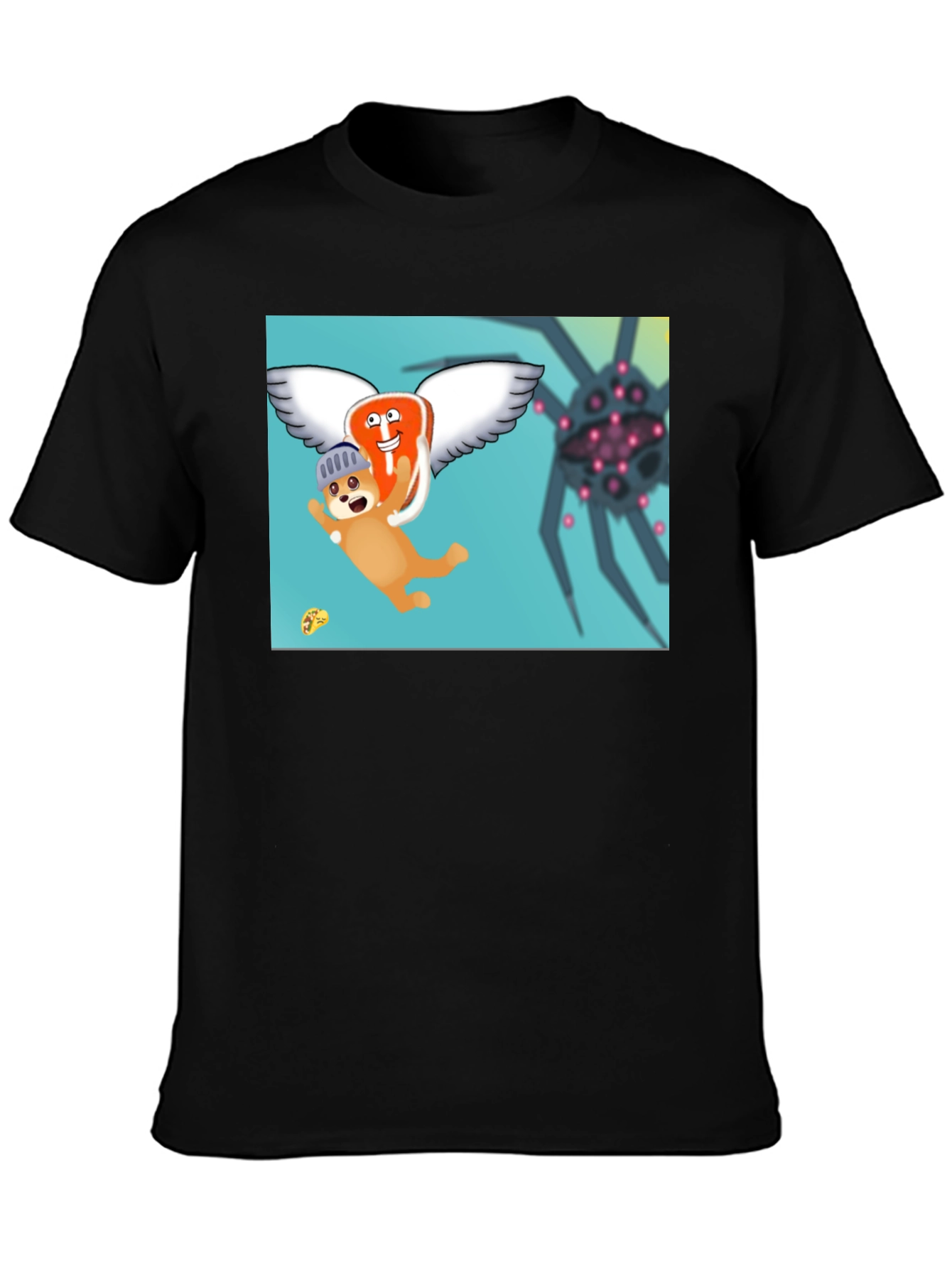 Flying Steak Dog T-Shirt