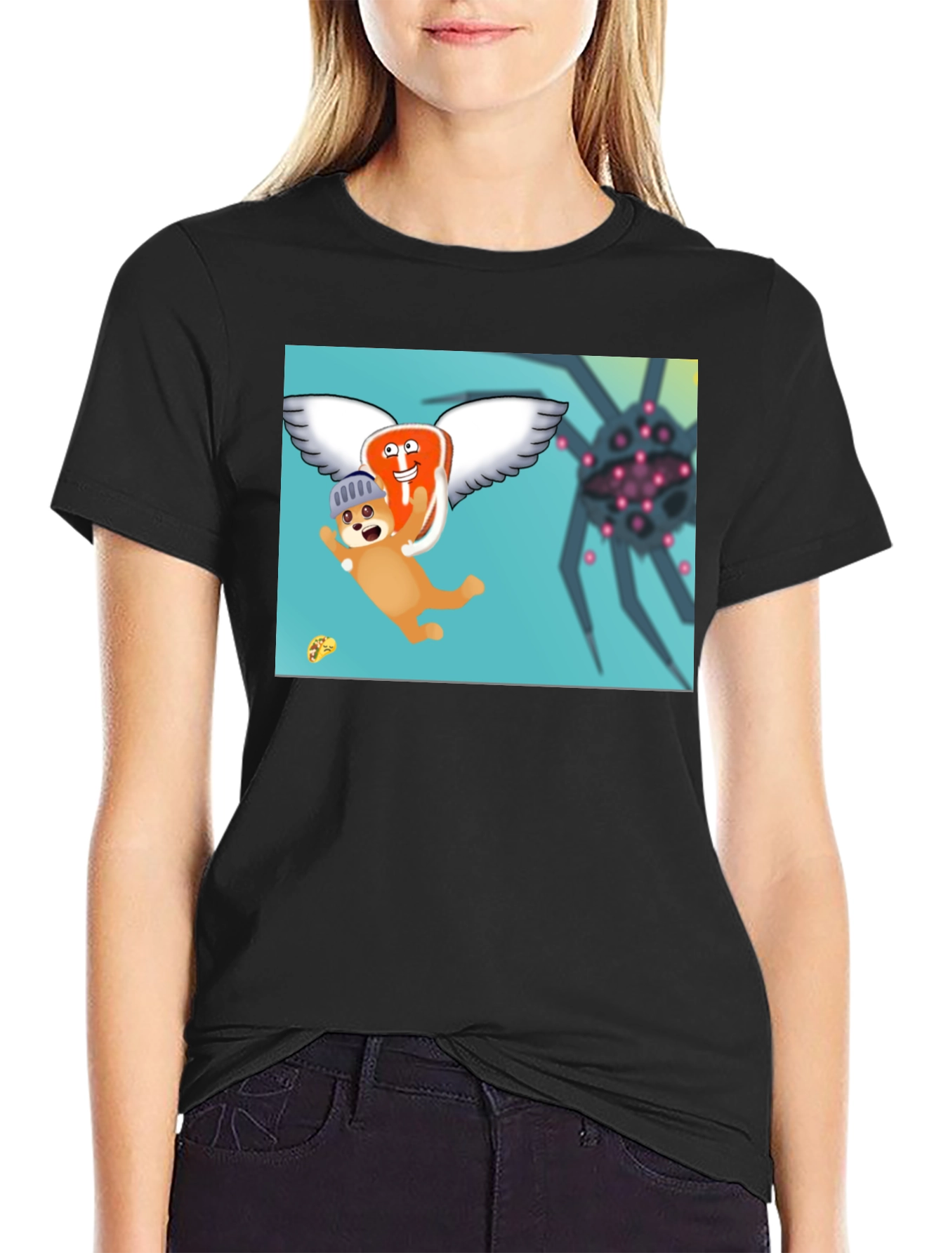 Flying Steak Dog T-Shirt