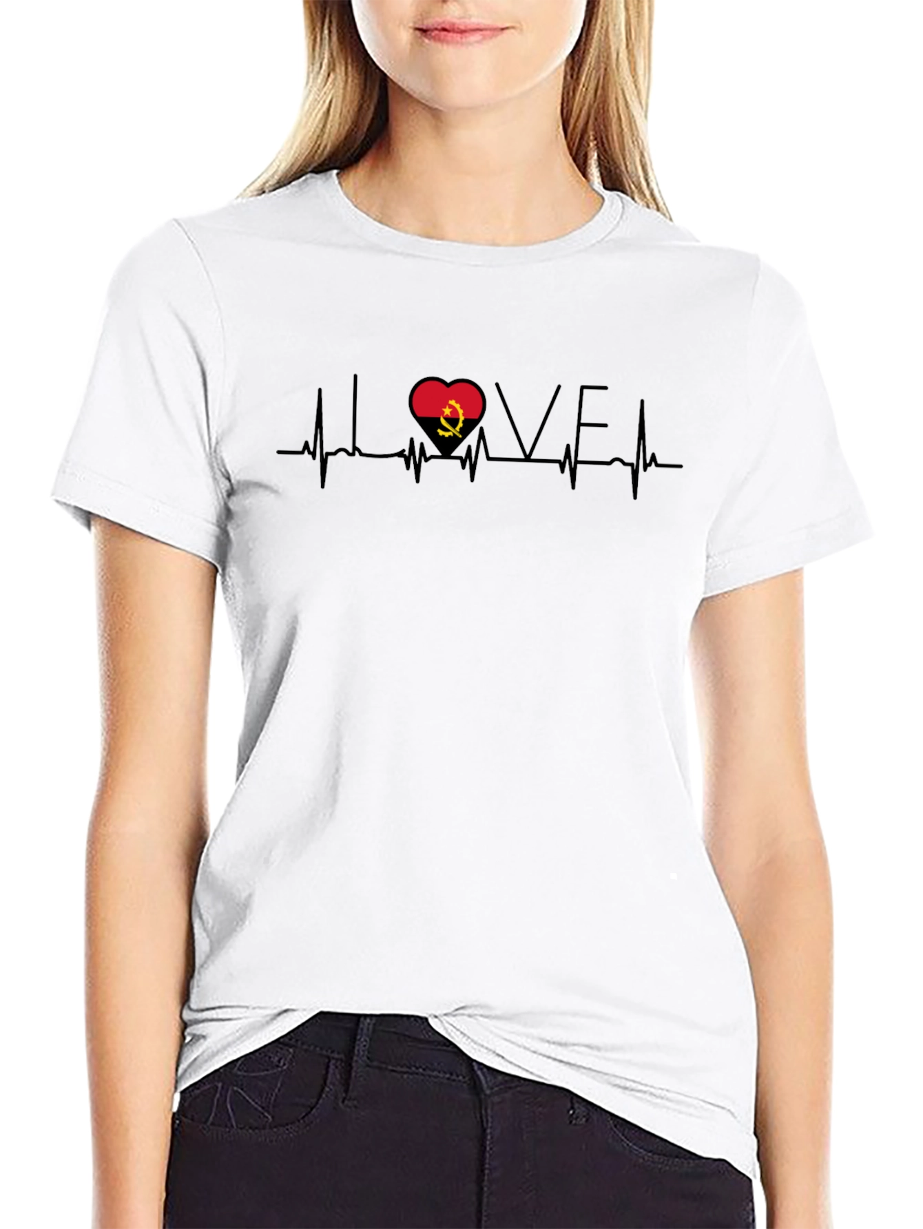 Angola Heartbeat Love T-Shirt