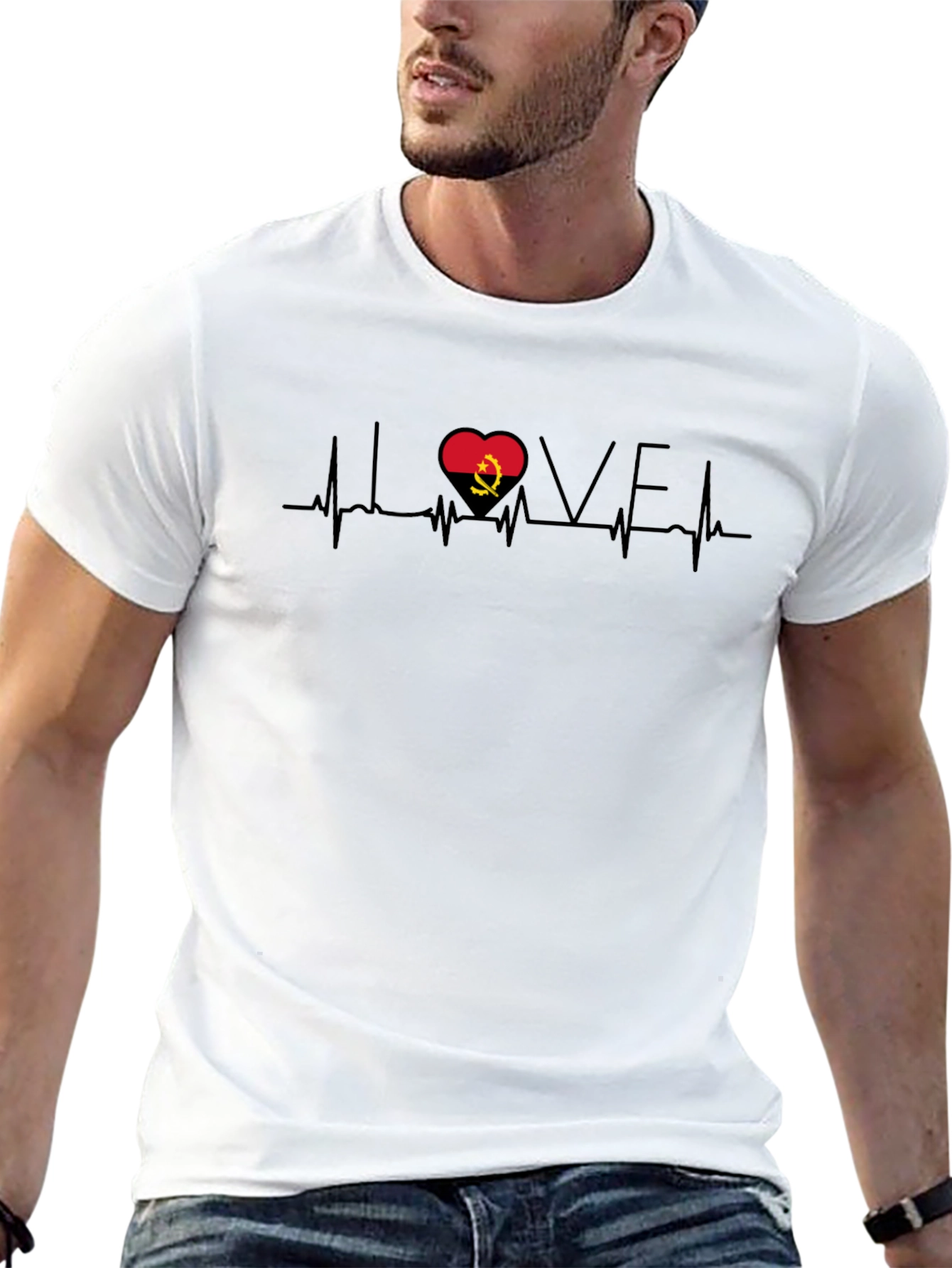 Angola Heartbeat Love T-Shirt