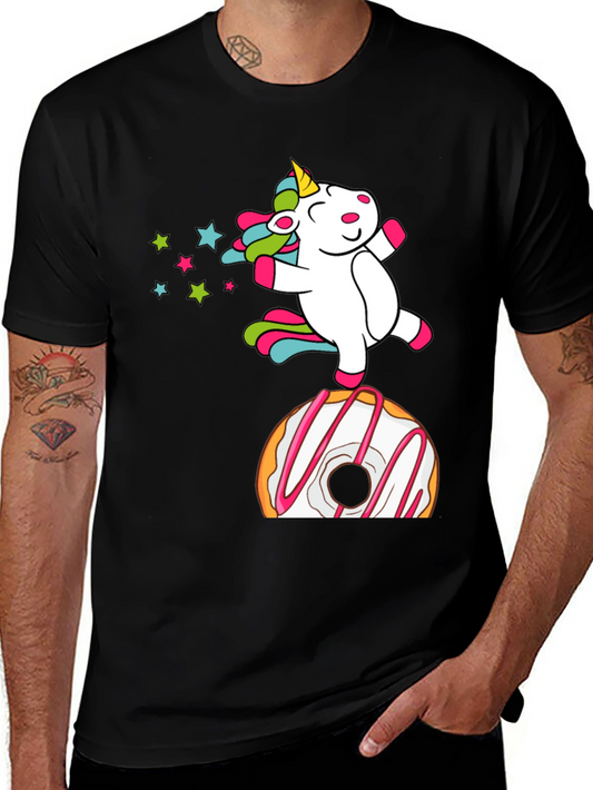 Unicorn Donut T-Shirt - Fun Graphic Tee