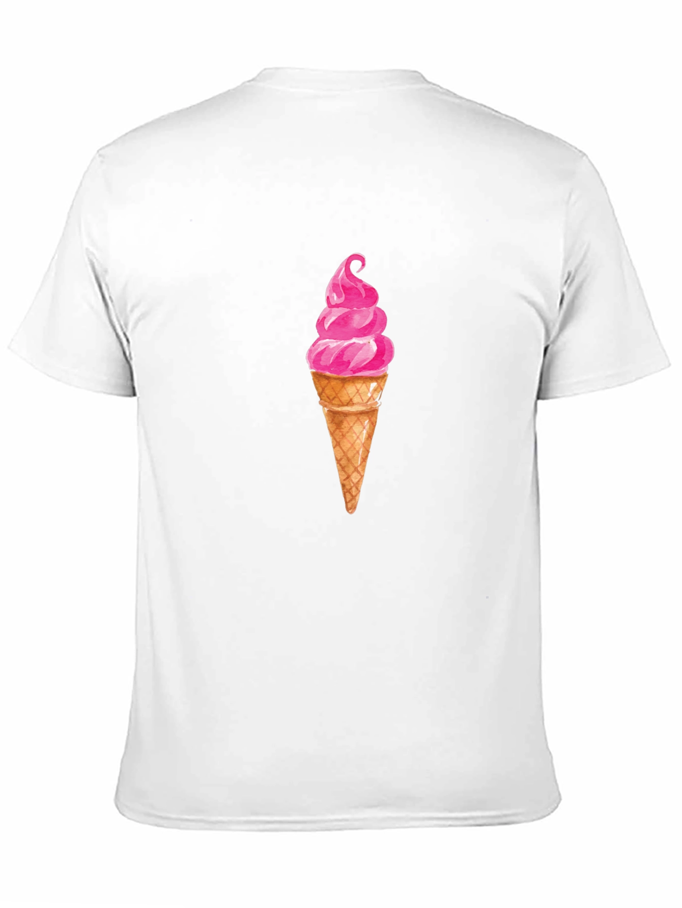 Ice Cream Graphic Tee - Casual Black T-Shirt