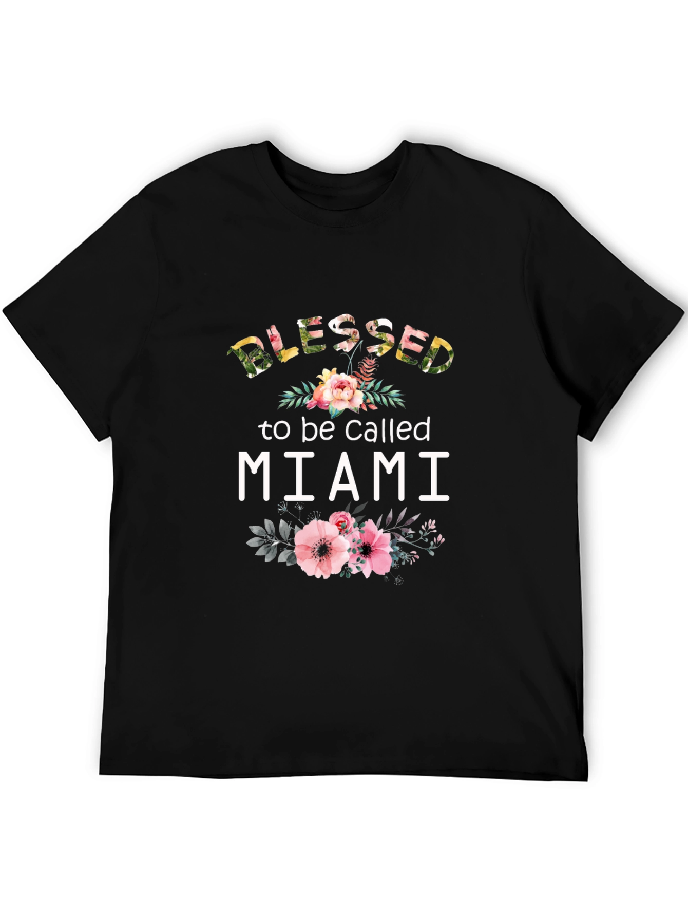 Blessed to be Called Miami Floral T-Shirt