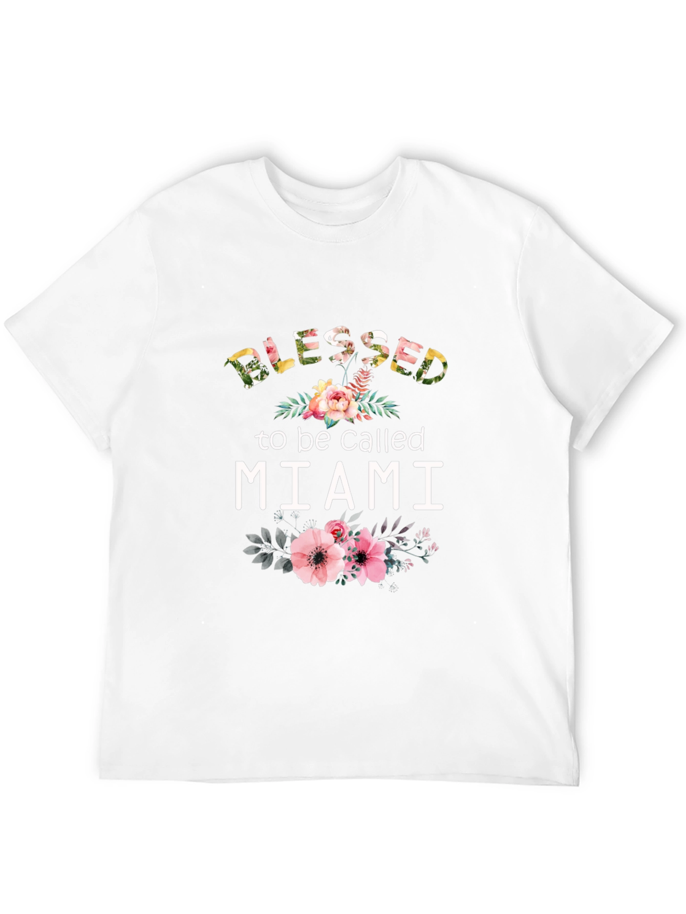 Blessed to be Called Miami Floral T-Shirt