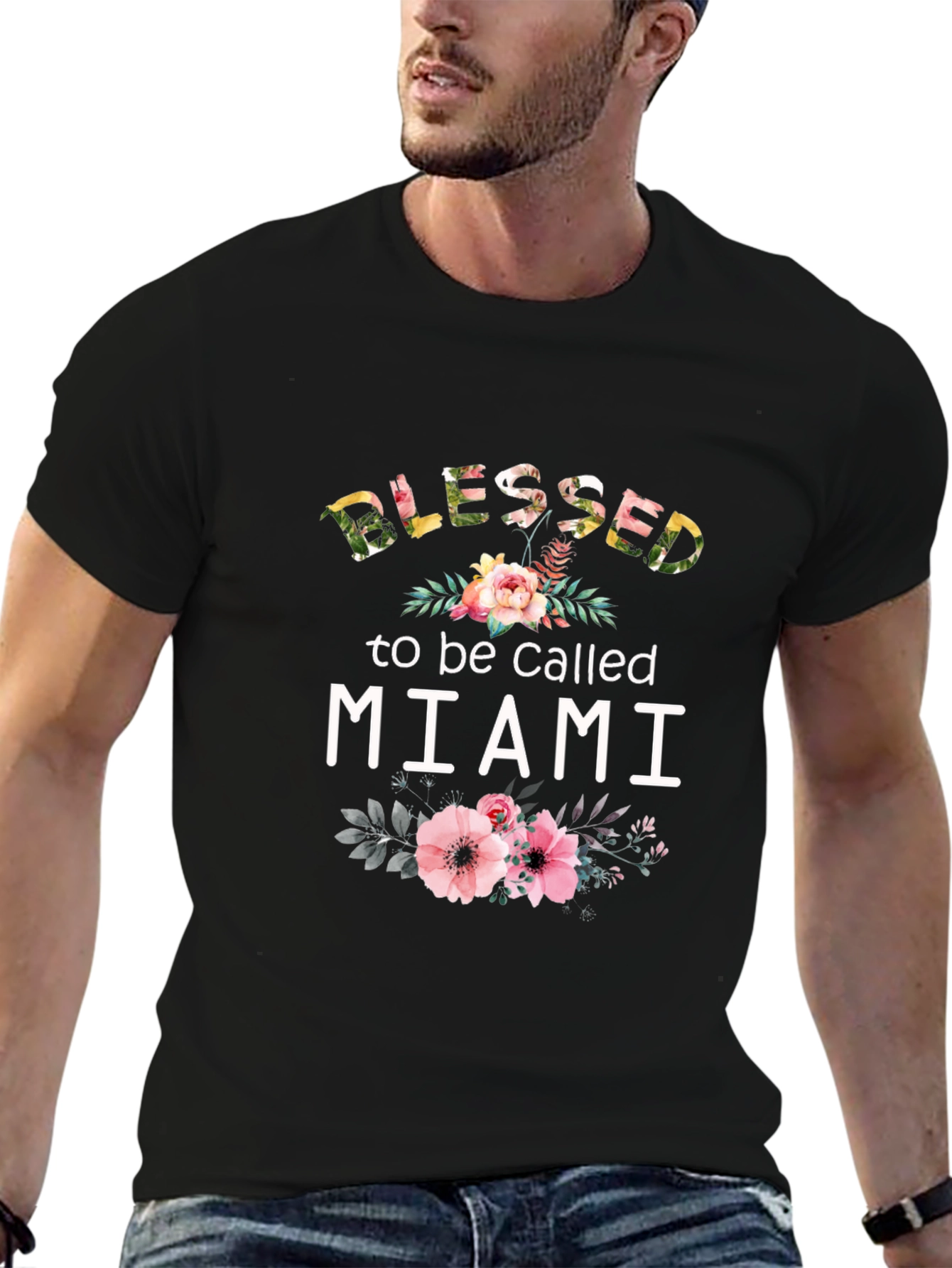 Blessed to be Called Miami Floral T-Shirt