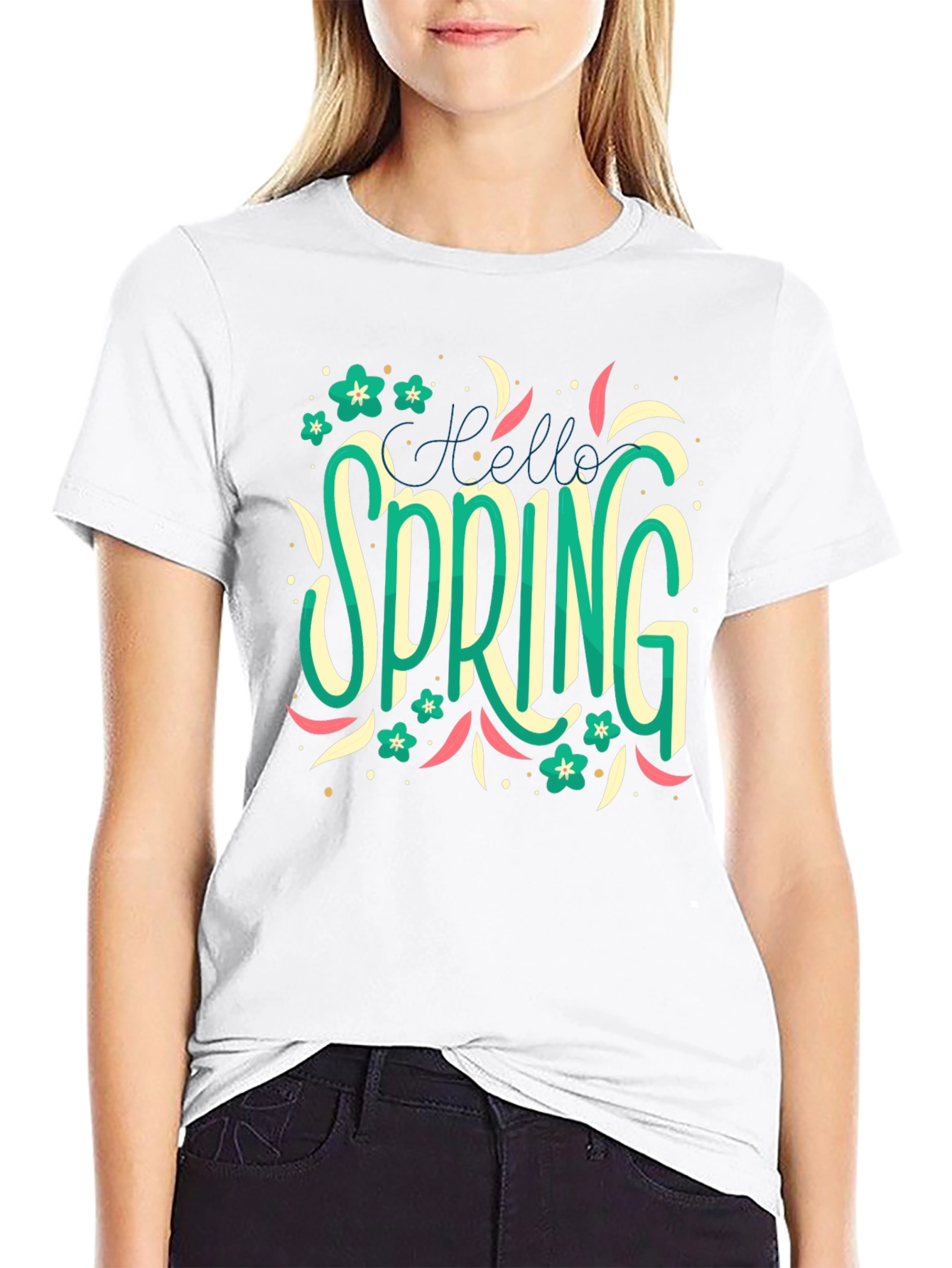 Hello Spring T-Shirt: Floral Season Style