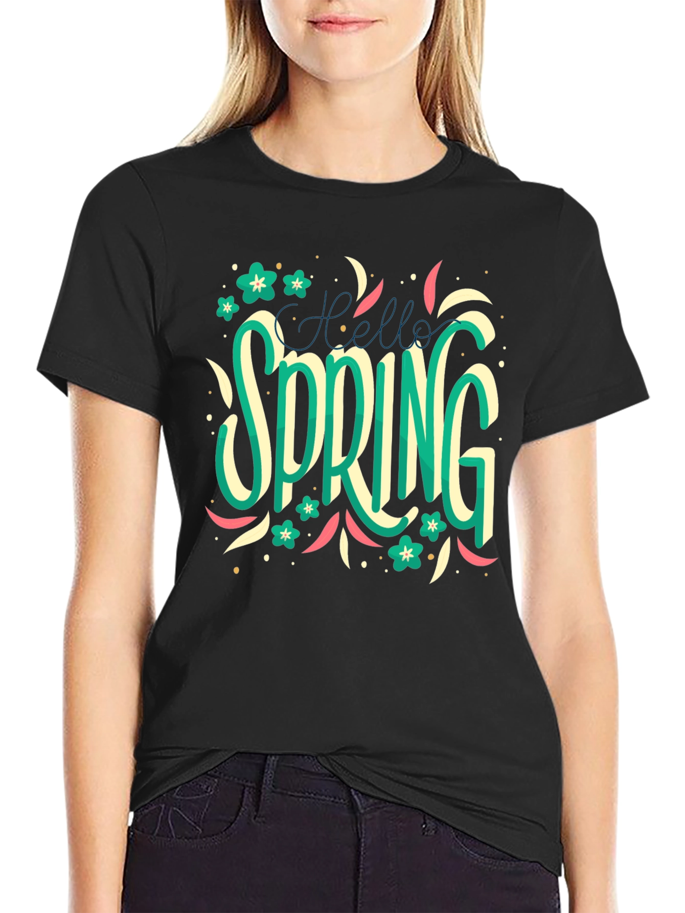 Hello Spring T-Shirt: Floral Season Style