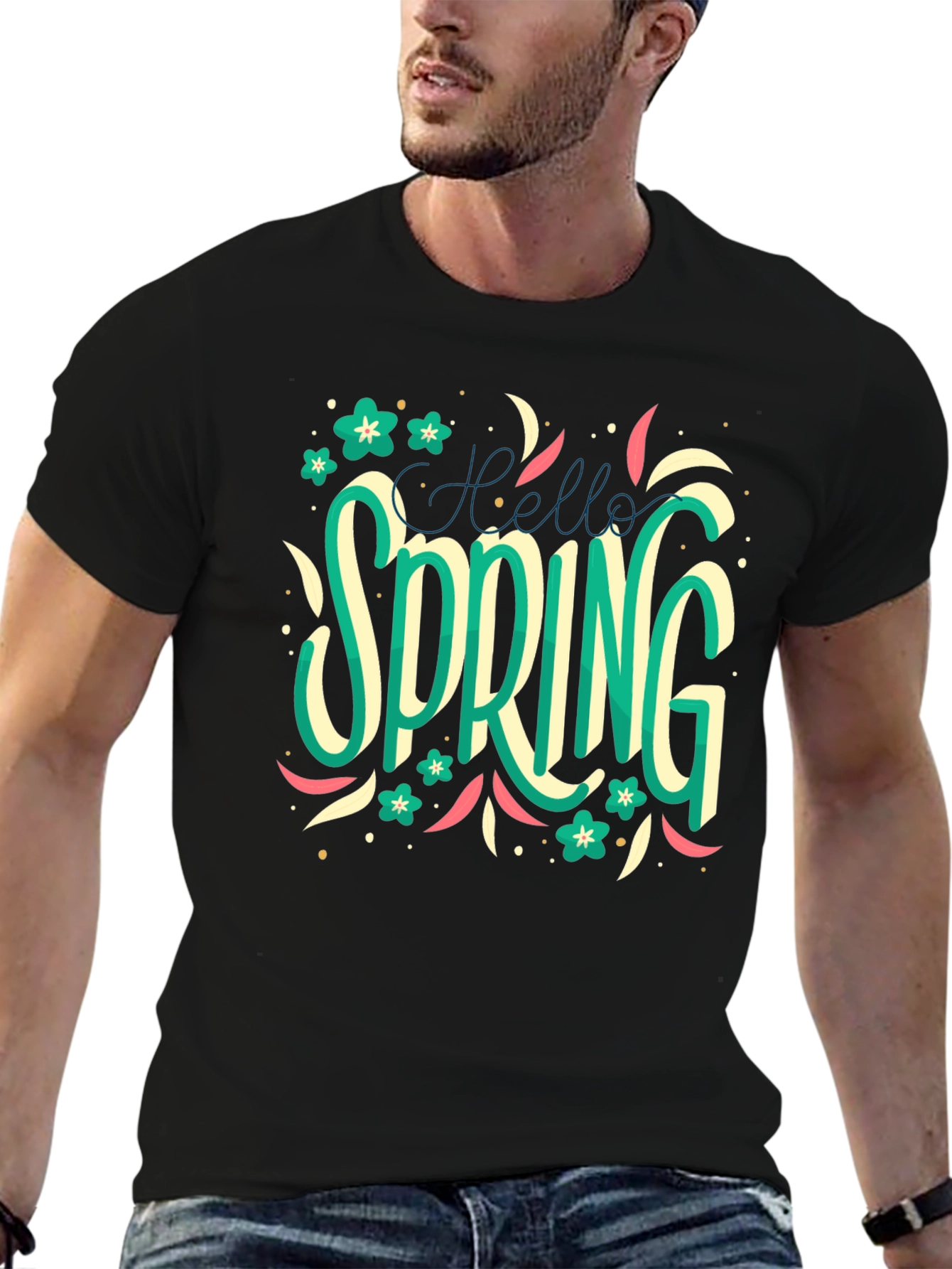 Hello Spring T-Shirt: Floral Season Style