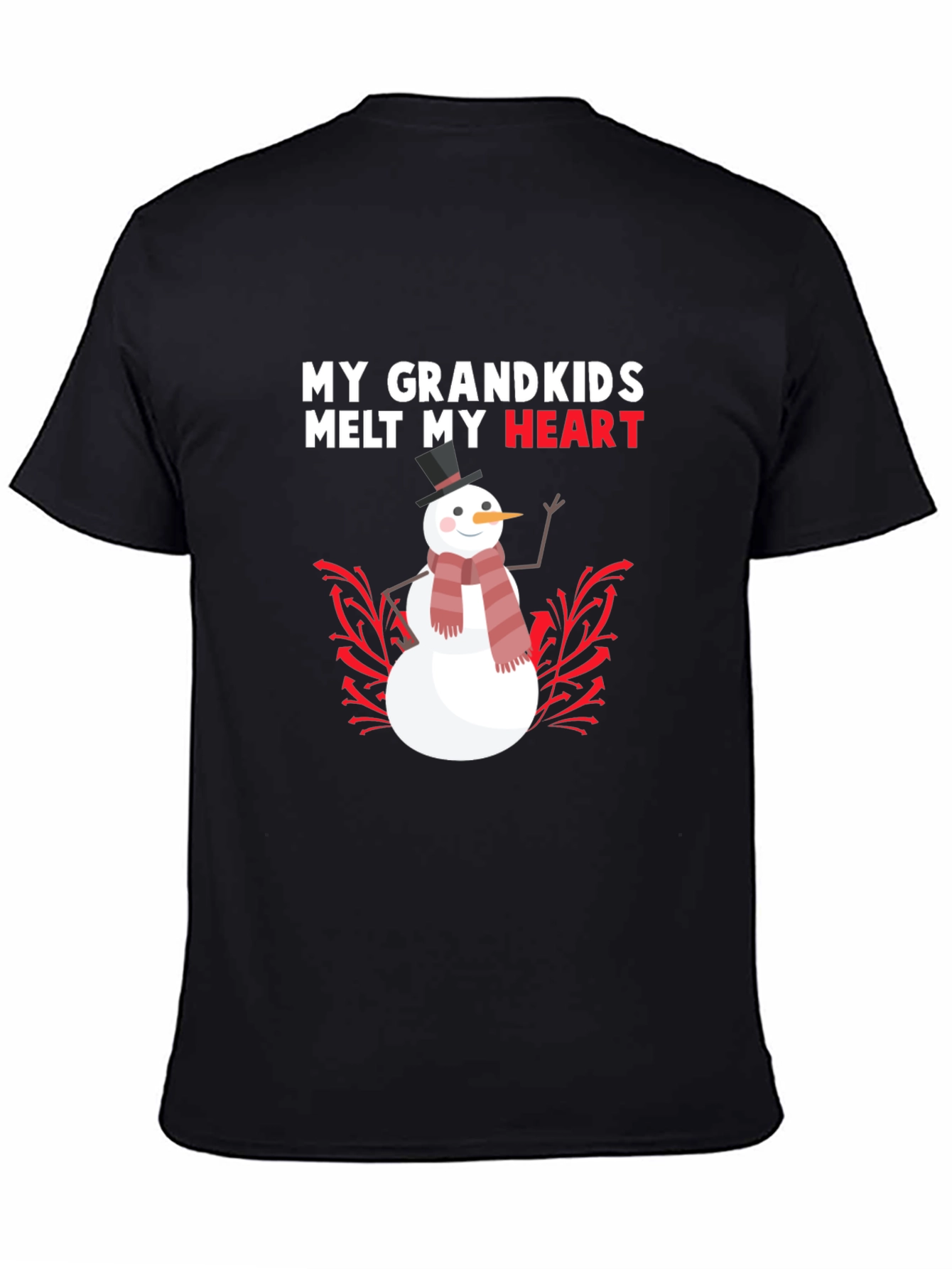 My Grandkids Melt My Heart Snowman T-Shirt