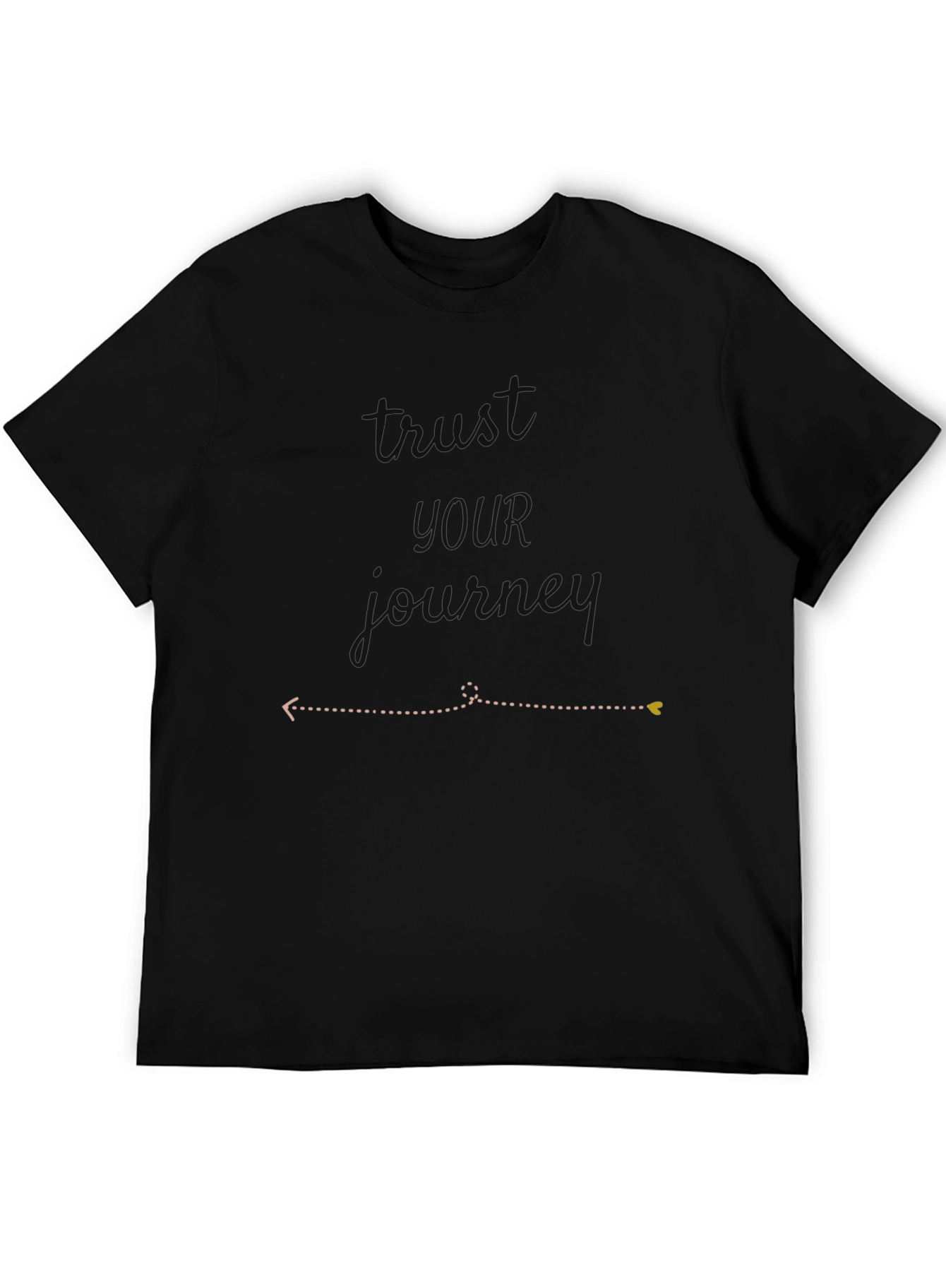 Trust the Journey Black Graphic Tee
