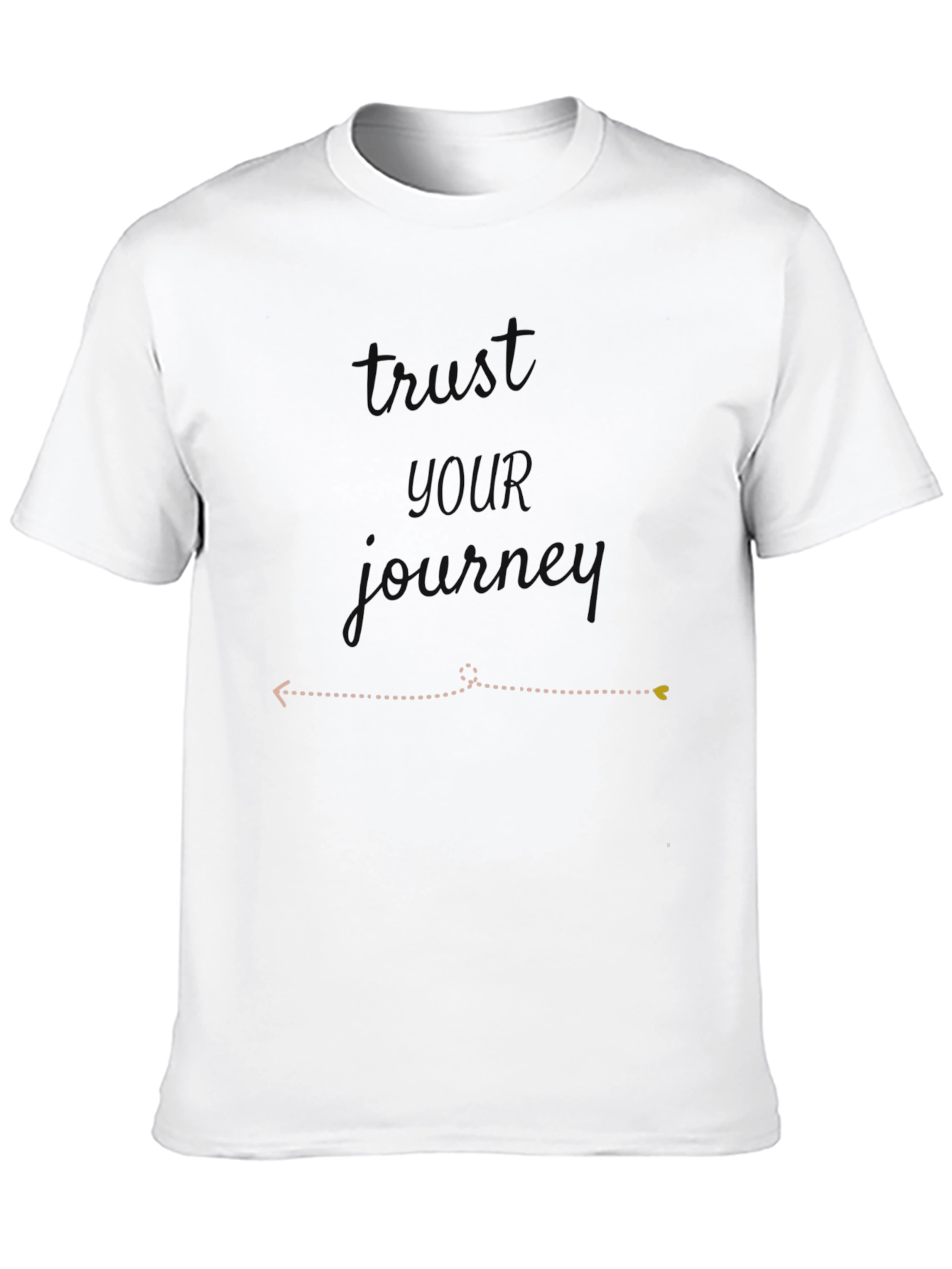 Trust the Journey Black Graphic Tee