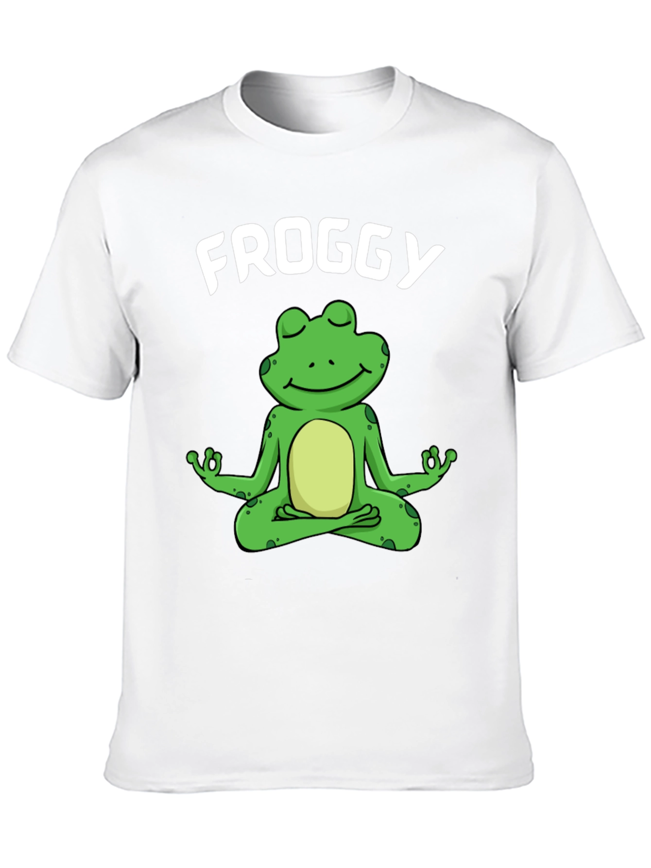 Froggy Meditation T-Shirt - Relaxed Fit Black