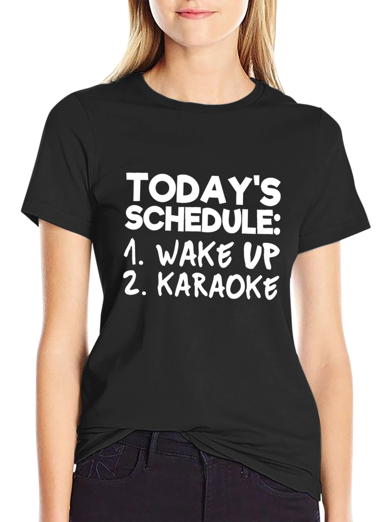 Funny Karaoke T-Shirt - Todays Schedule