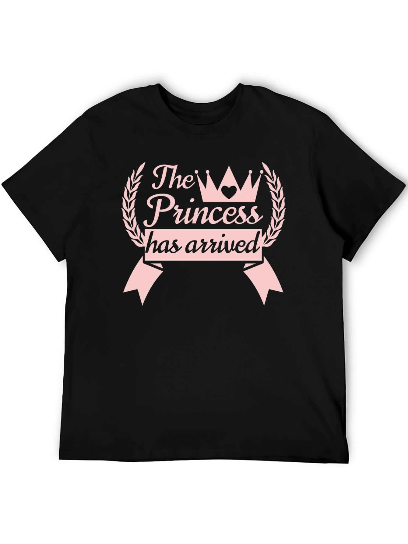 The Princess Has Arrived Black Tee
