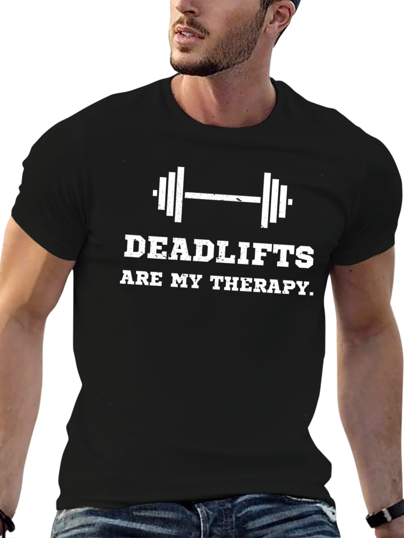 Deadlifts Are My Therapy Graphic T-Shirt
