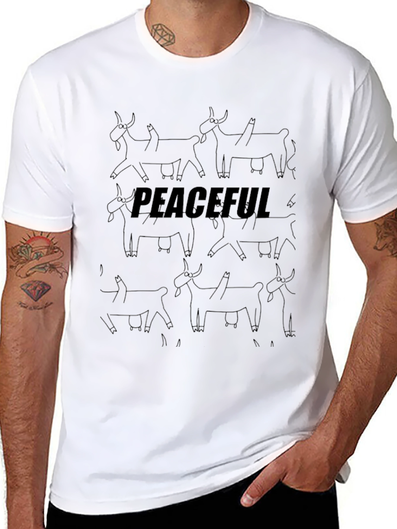 Peaceful Goat T-Shirt