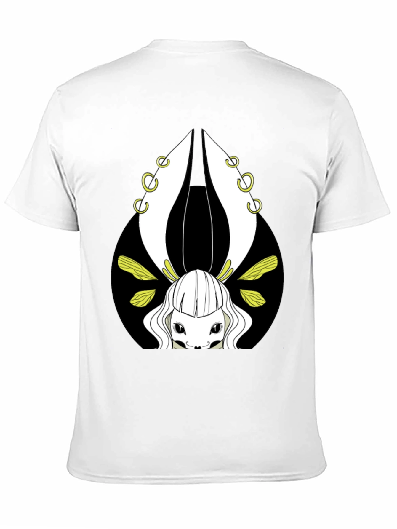Unique Graphic Tee - Creature Design Black T-Shirt