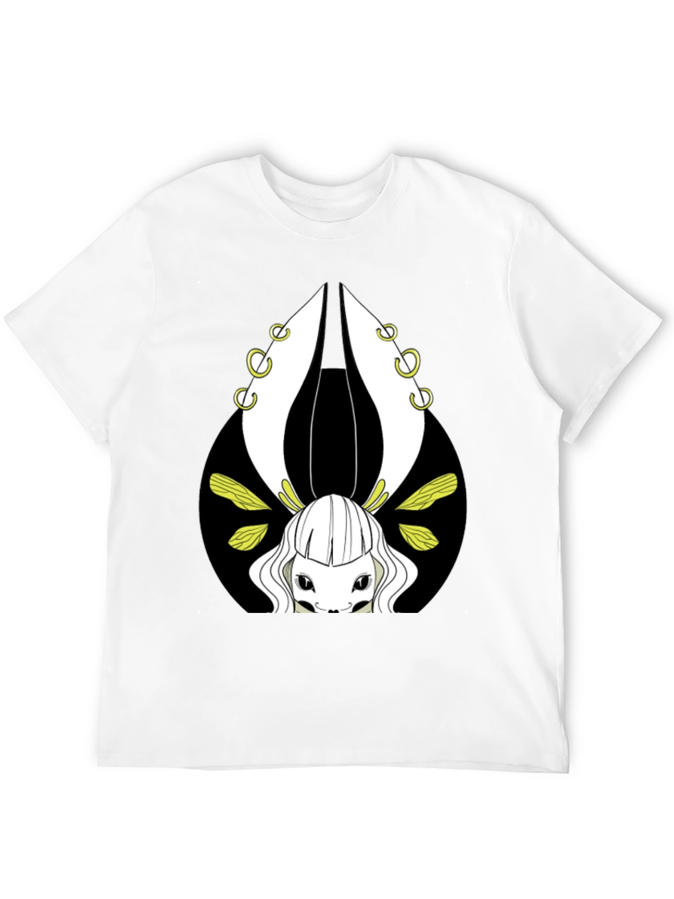 Unique Graphic Tee - Creature Design Black T-Shirt