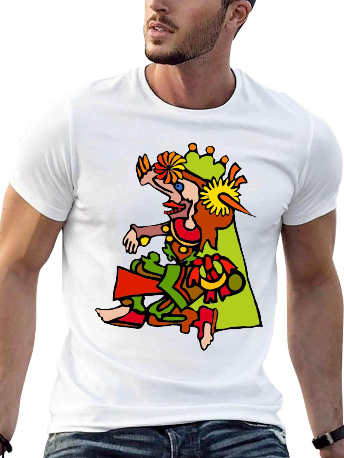 Abstract Art Graphic Tee - Unique Design