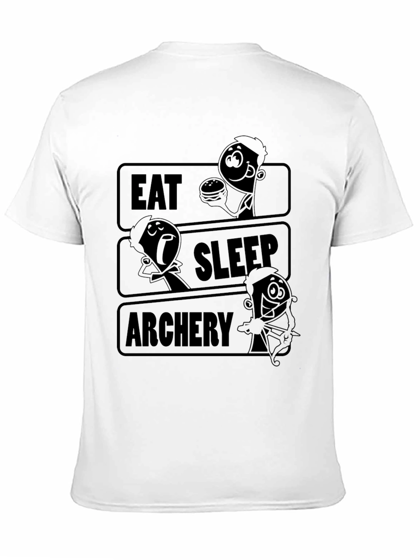 Eat Sleep Archery Black Graphic Tee
