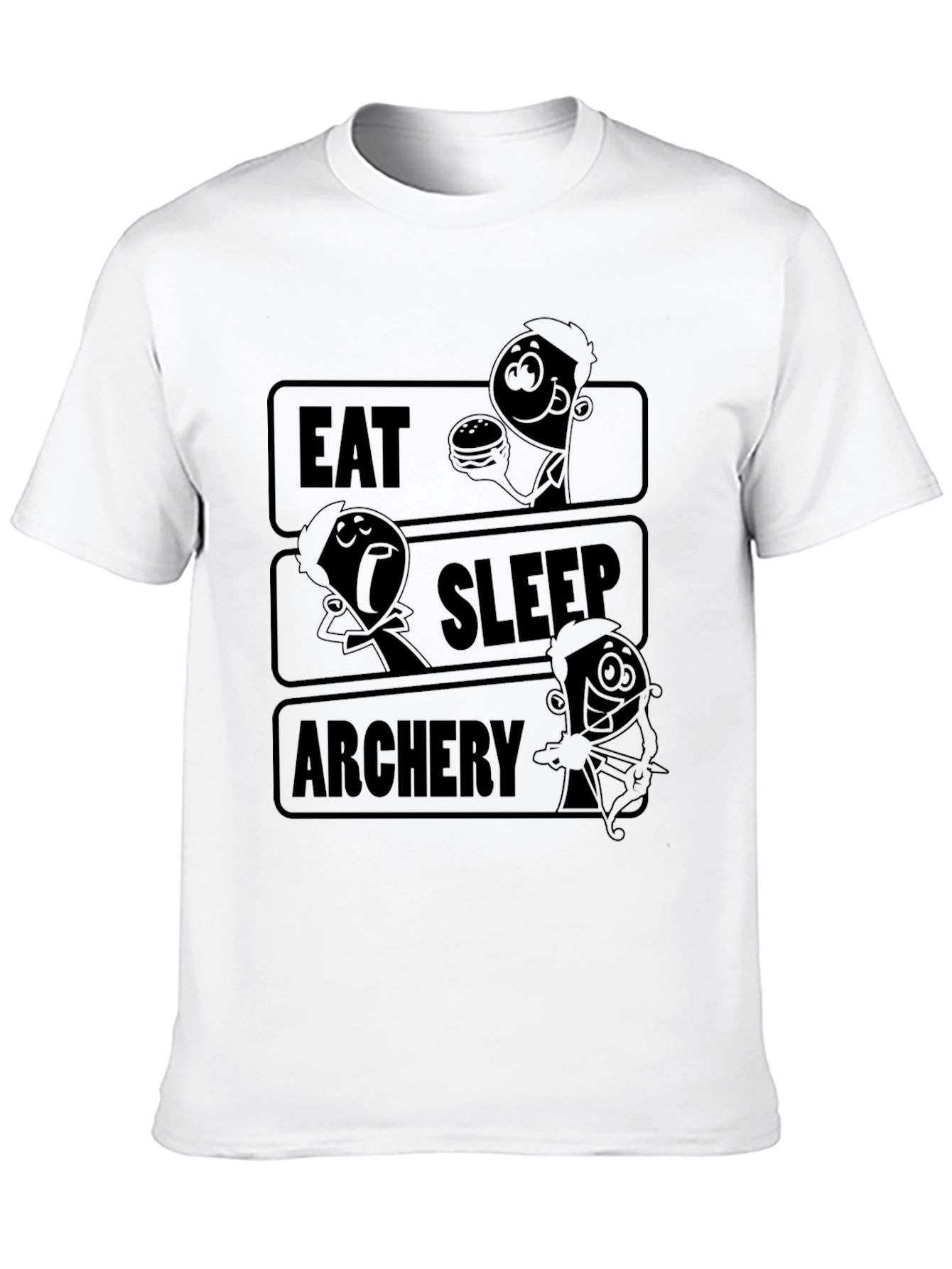 Eat Sleep Archery Black Graphic Tee