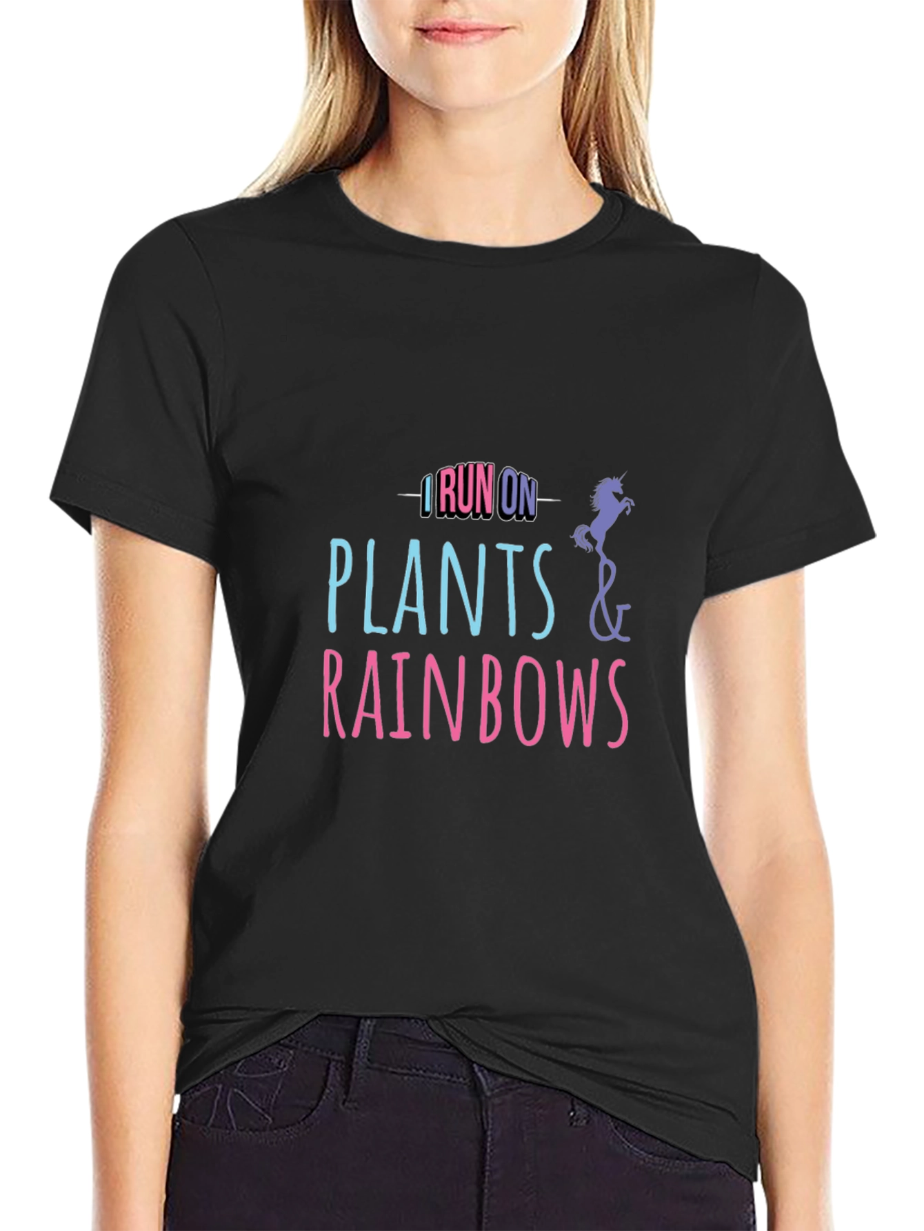 I Run on Plants and Rainbows T-Shirt