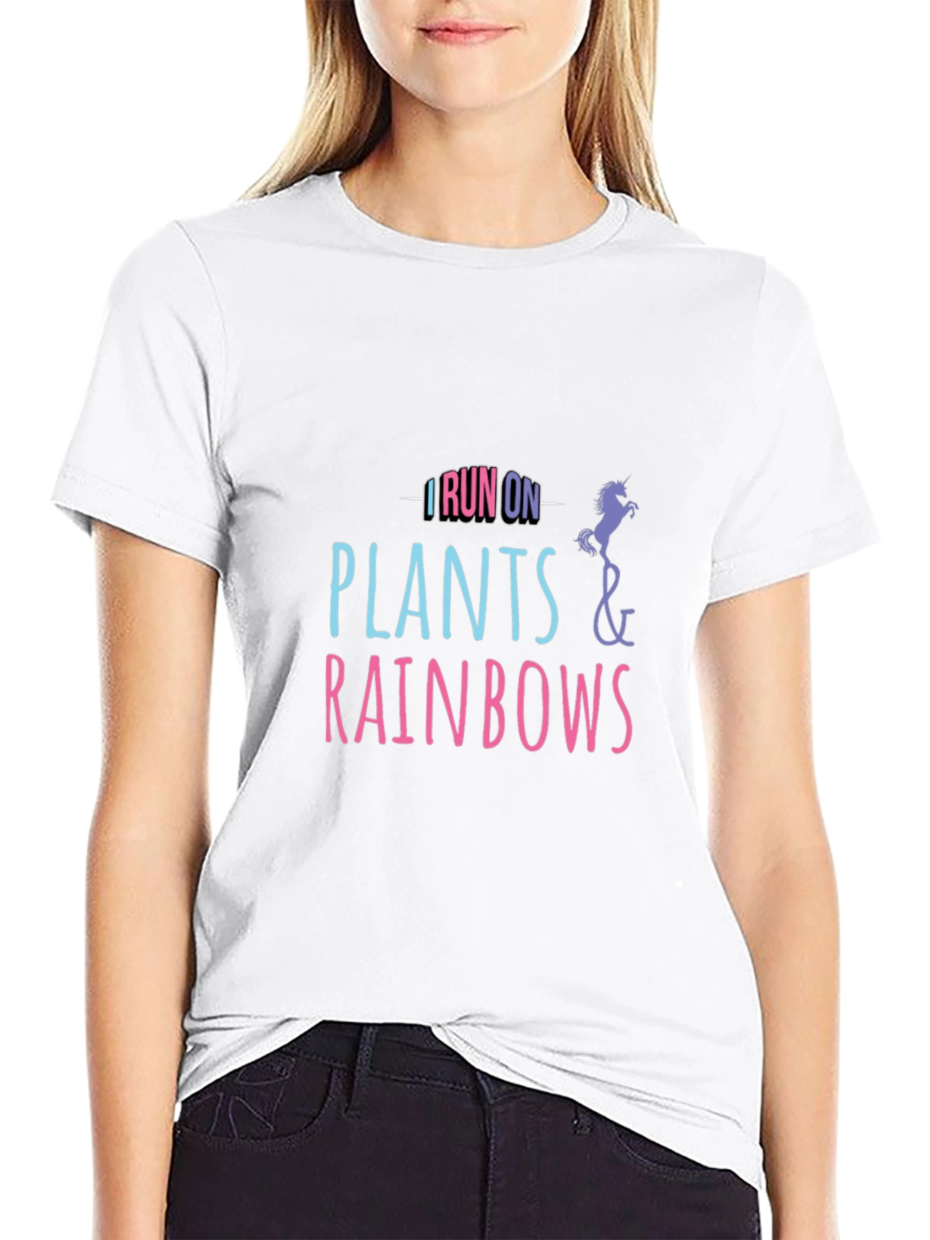 I Run on Plants and Rainbows T-Shirt