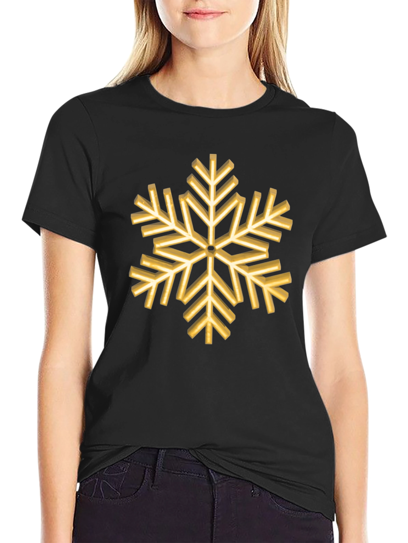 Snowflake Graphic Tee - Winter Holiday Shirt