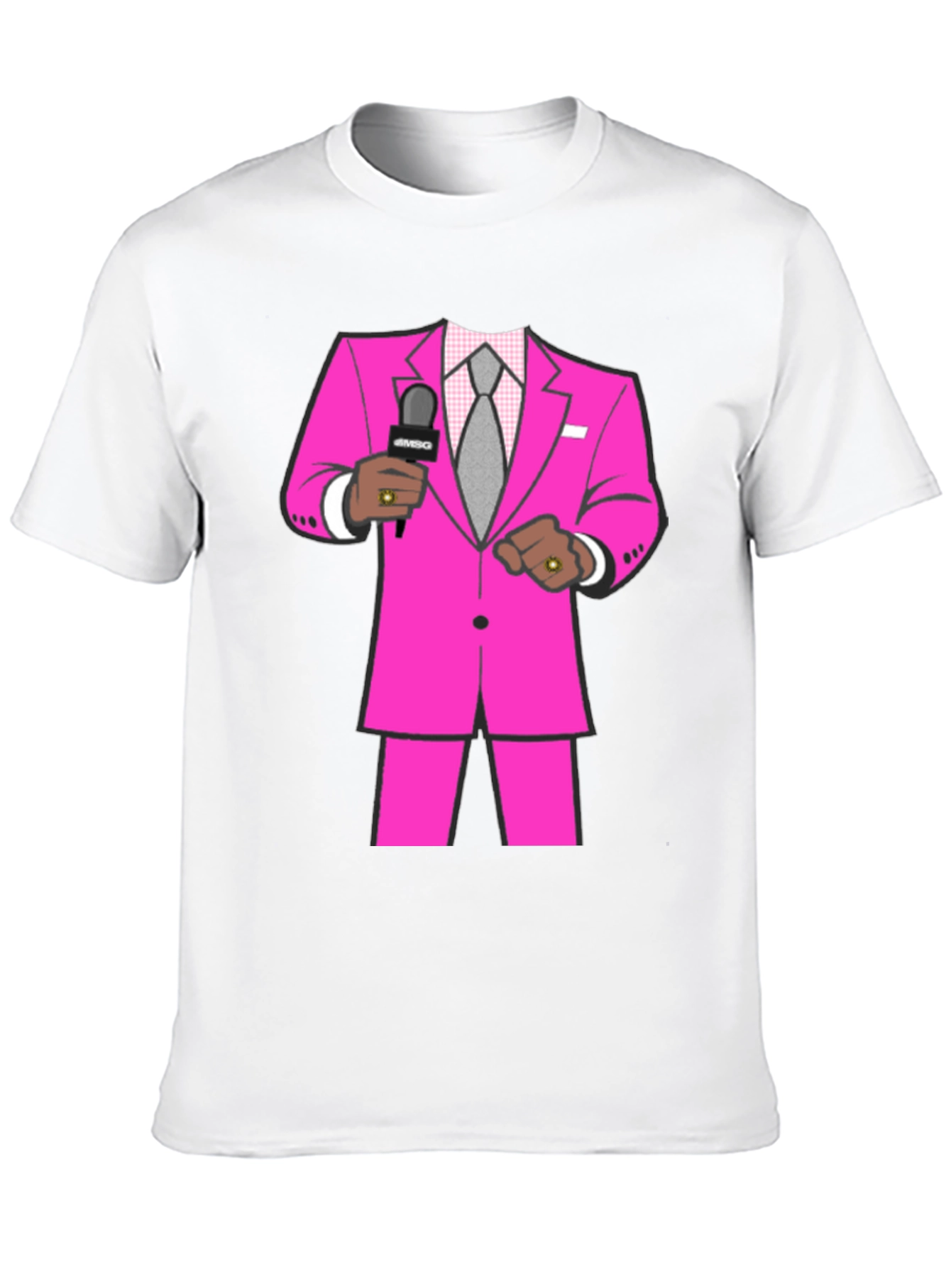 Pink Suit Graphic Tee - Stand Out Style
