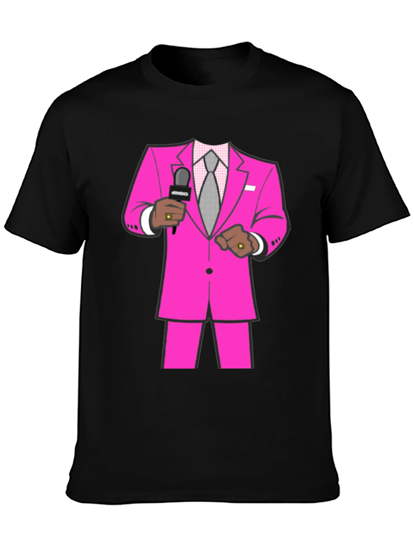 Pink Suit Graphic Tee - Stand Out Style