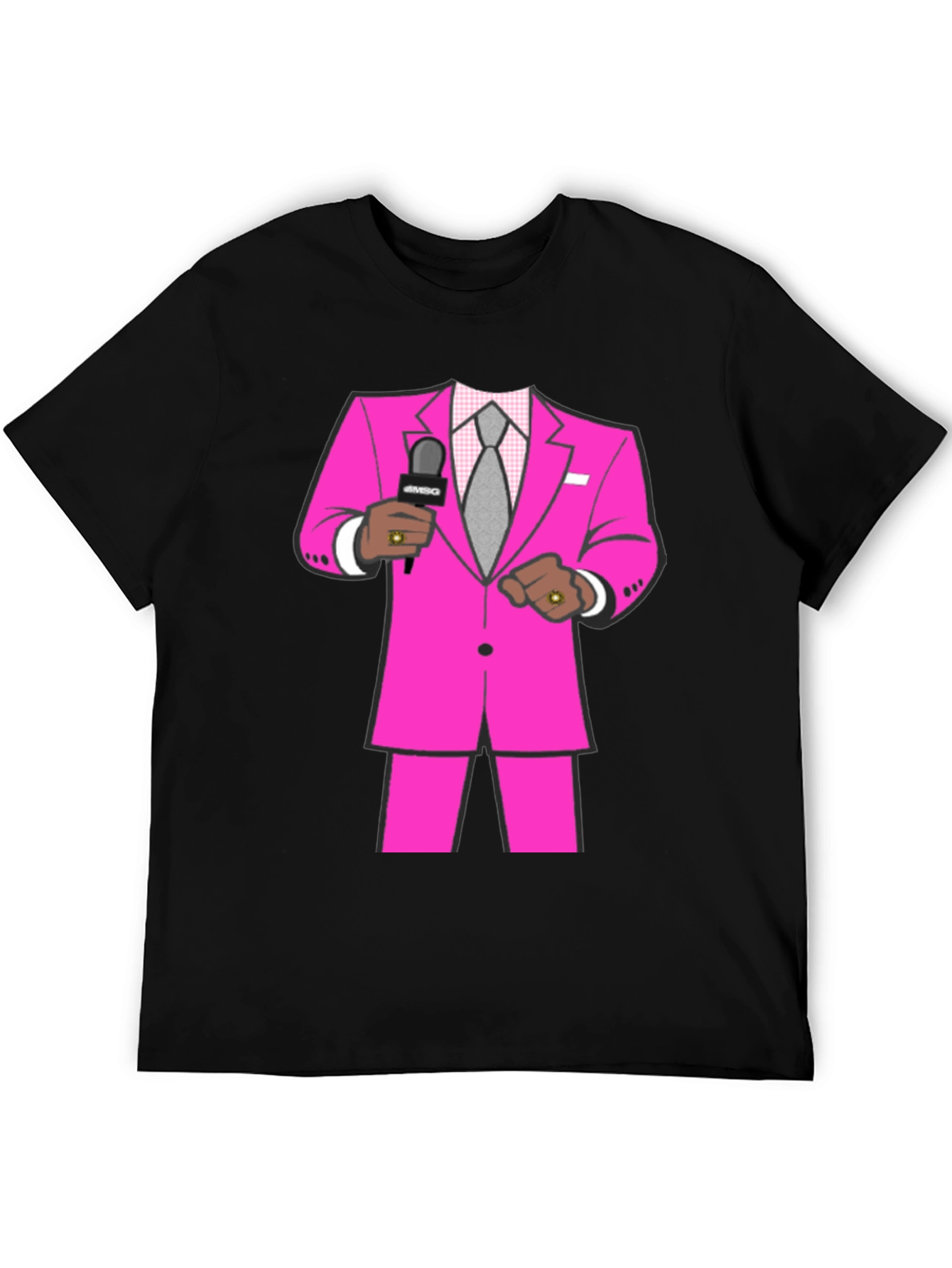 Pink Suit Graphic Tee - Stand Out Style