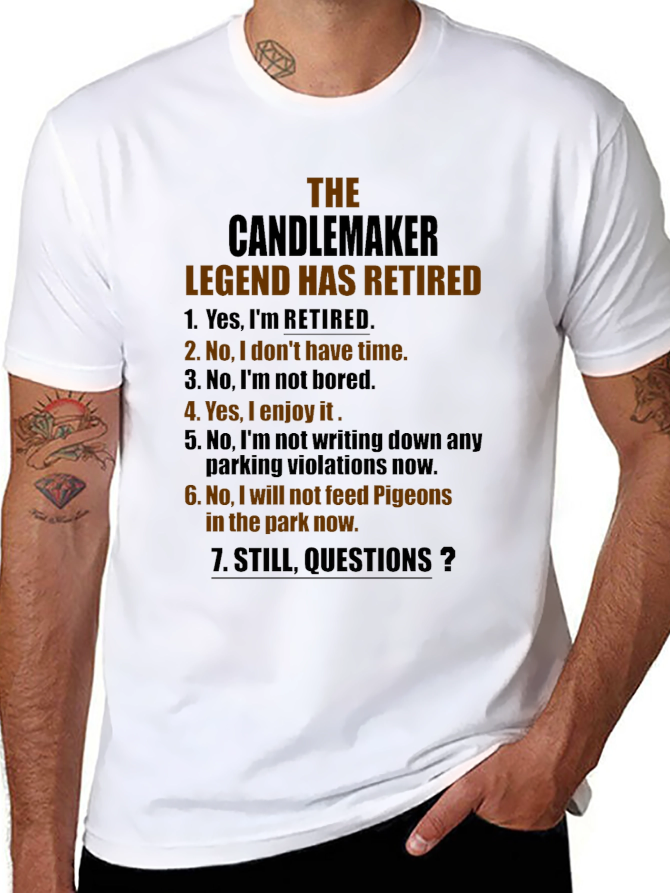 The Candlemaker Legend Retired Novelty Graphic T-Shirt