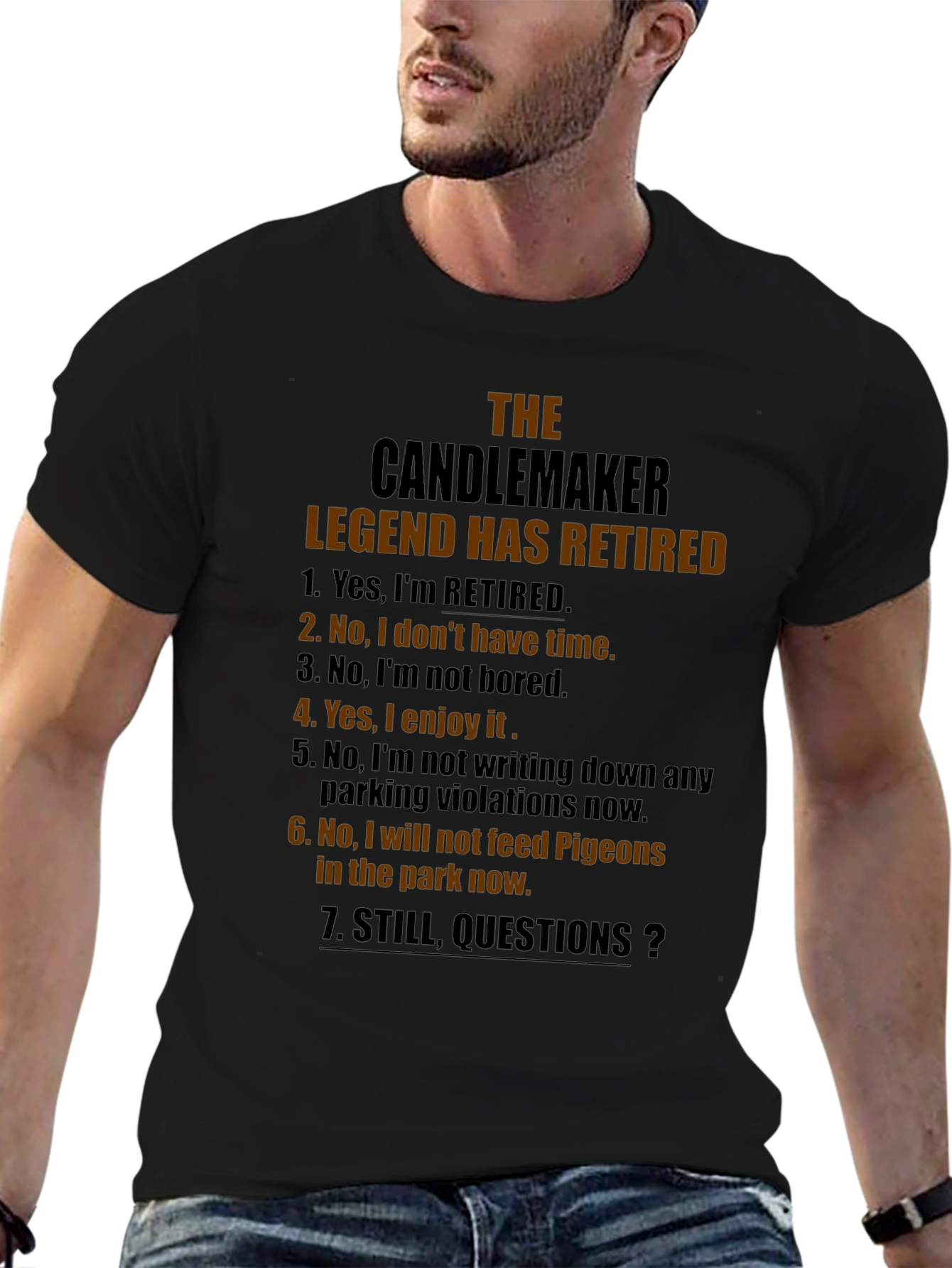 The Candlemaker Legend Retired Novelty Graphic T-Shirt