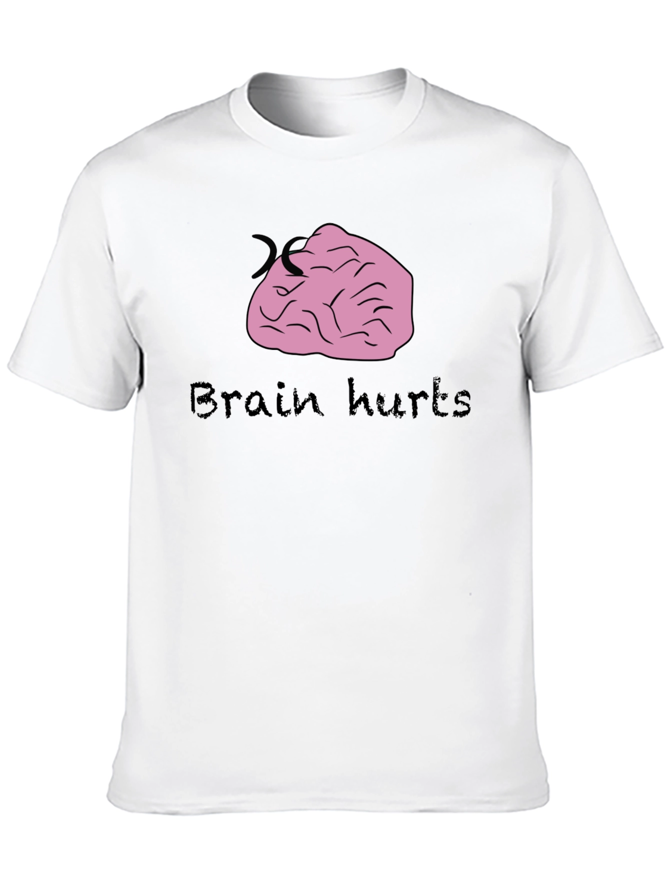 Brain Hurts Graphic Tee - Funny T-Shirt