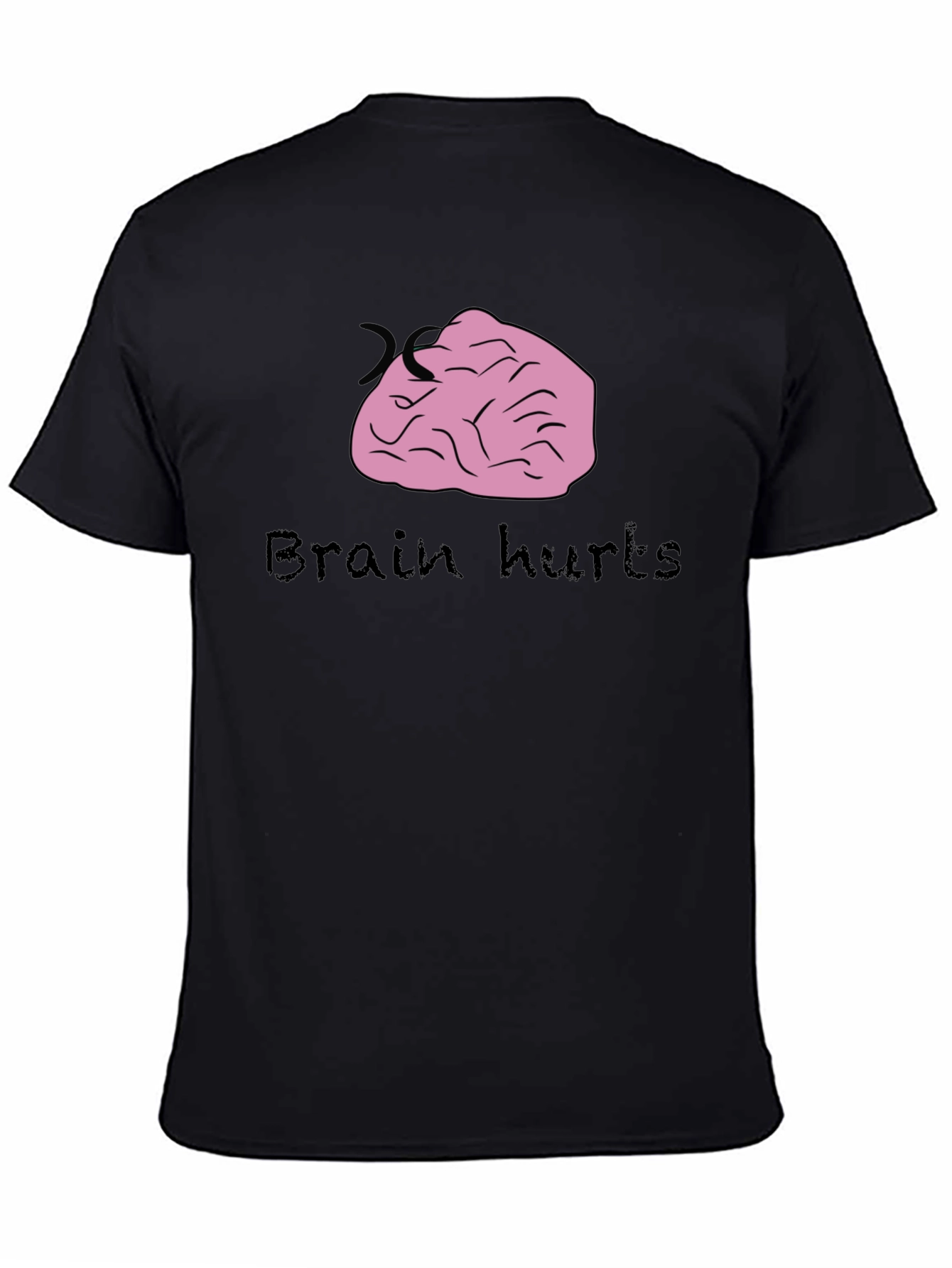 Brain Hurts Graphic Tee - Funny T-Shirt