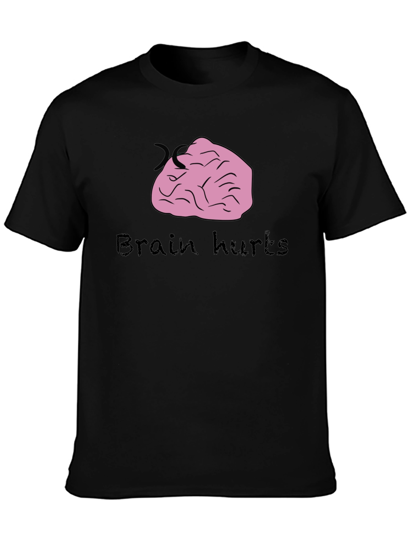 Brain Hurts Graphic Tee - Funny T-Shirt