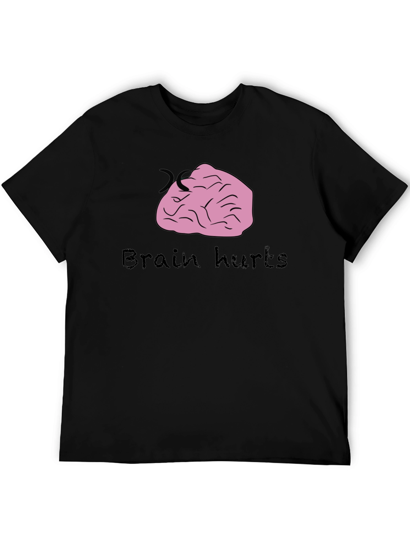 Brain Hurts Graphic Tee - Funny T-Shirt