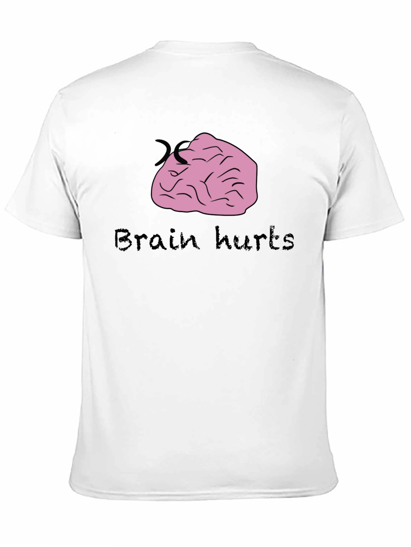 Brain Hurts Graphic Tee - Funny T-Shirt
