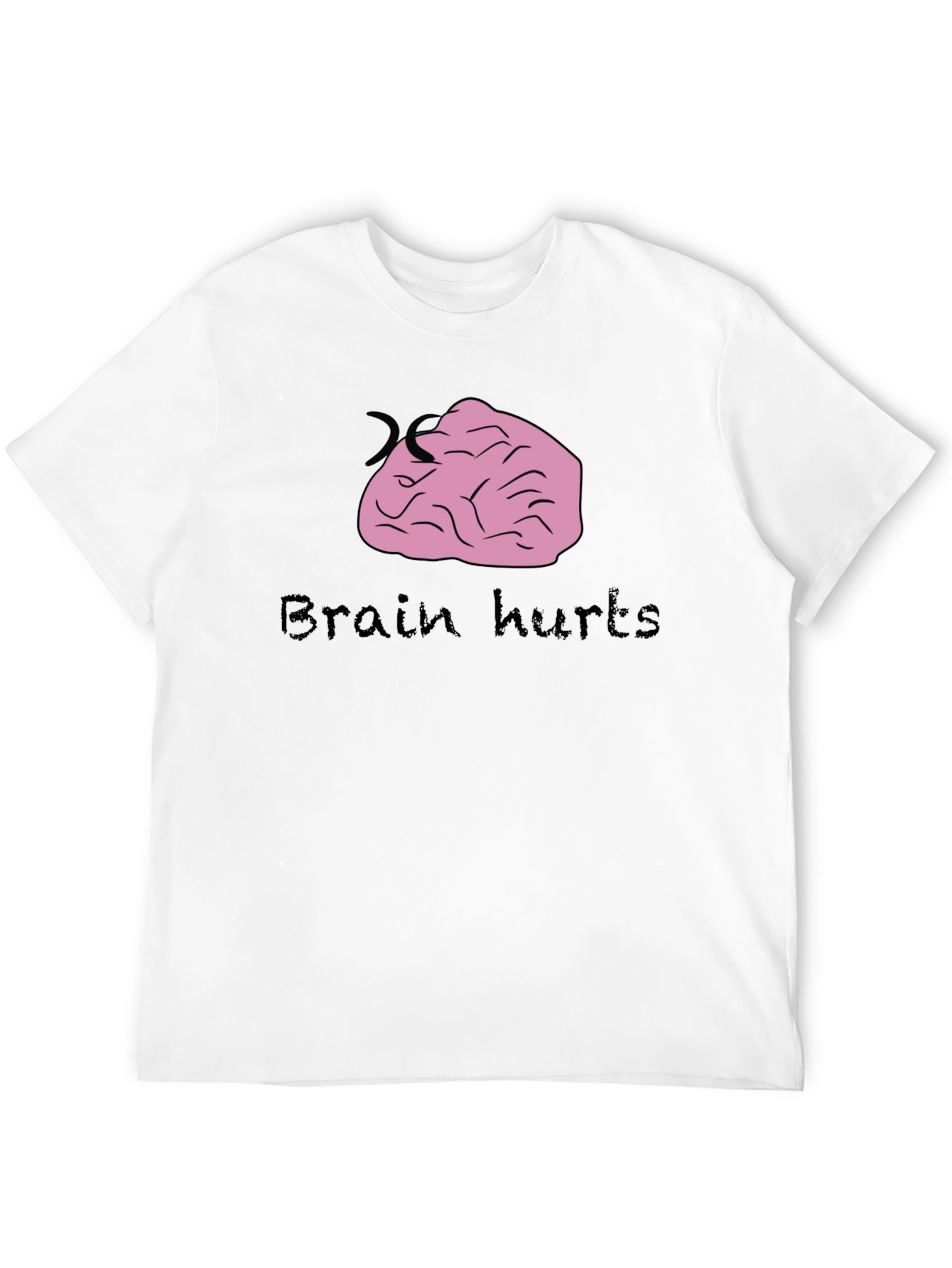 Brain Hurts Graphic Tee - Funny T-Shirt