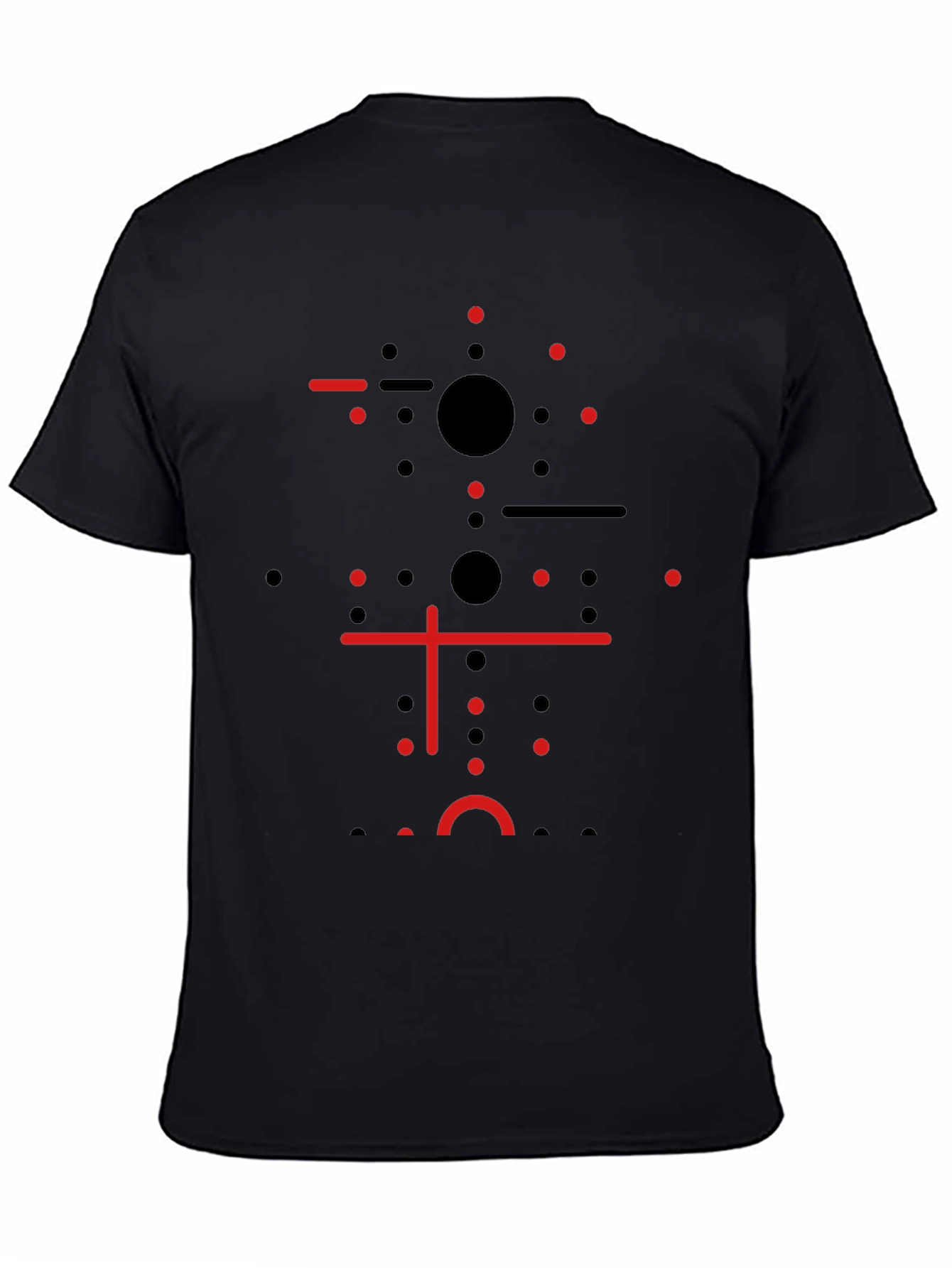 Abstract Geometric Graphic Print T-Shirt - Modern Style