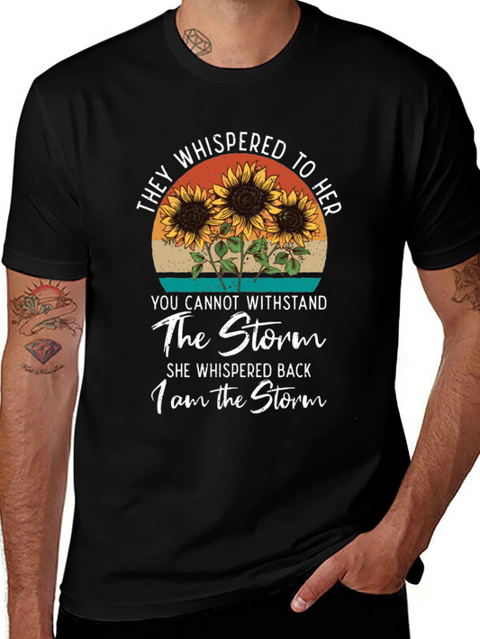 I Am The Storm Sunflower Graphic Tee